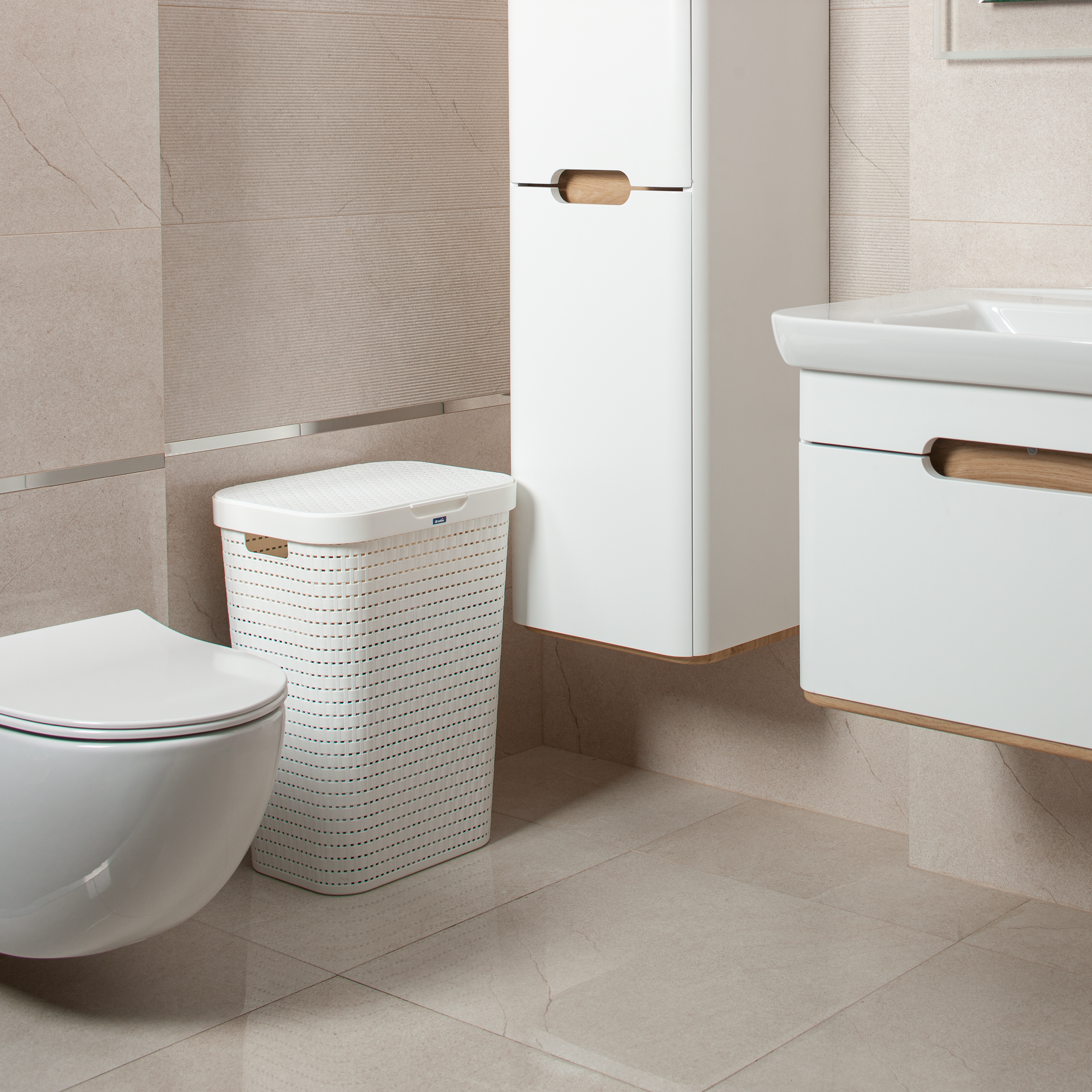 Kosz na bieliznę Country 55 L Rotho - 4