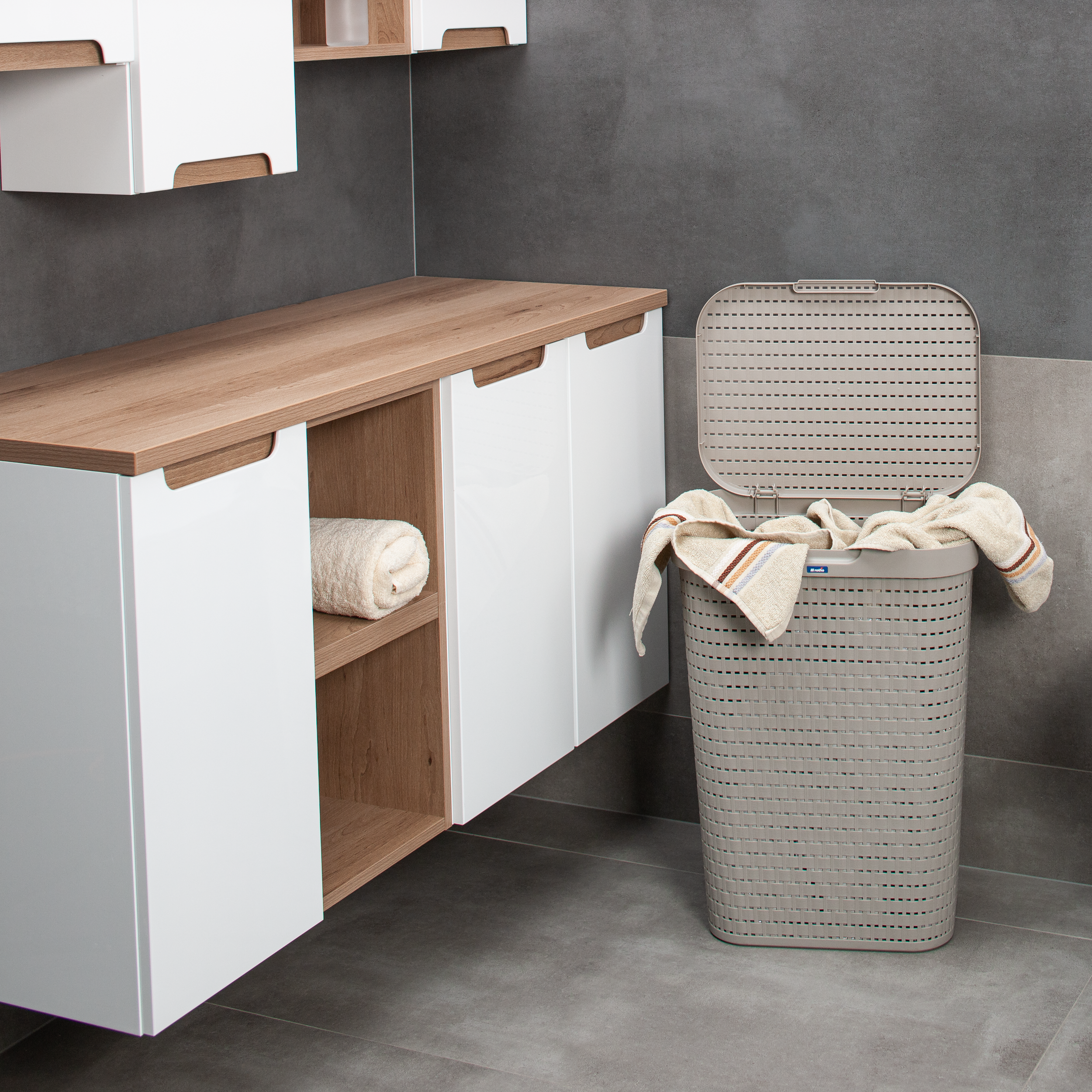 Kosz na bieliznę Country 55 L Rotho - 3
