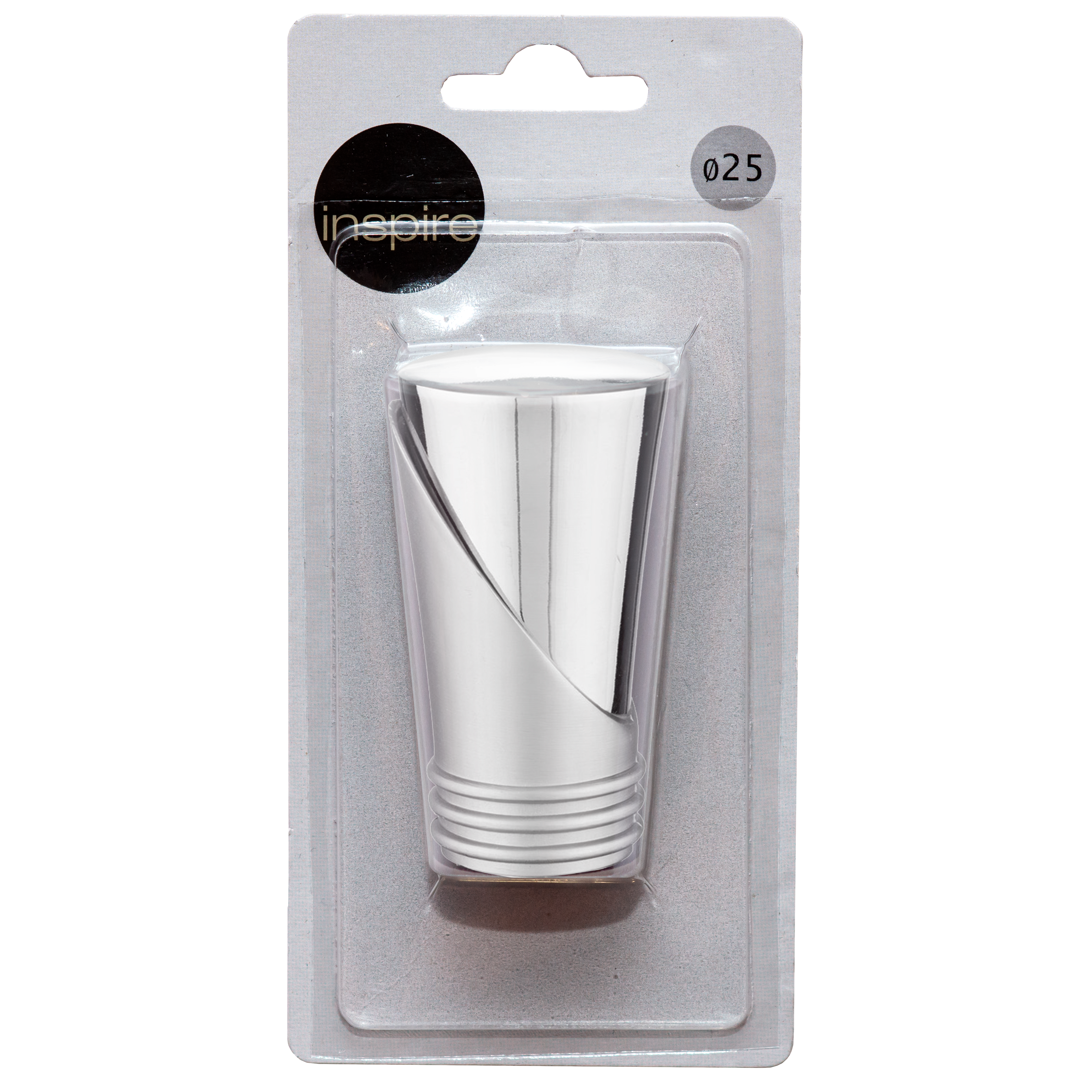 Końcówka do karnisza Vega chrom mat 25 mm Inspire - 2