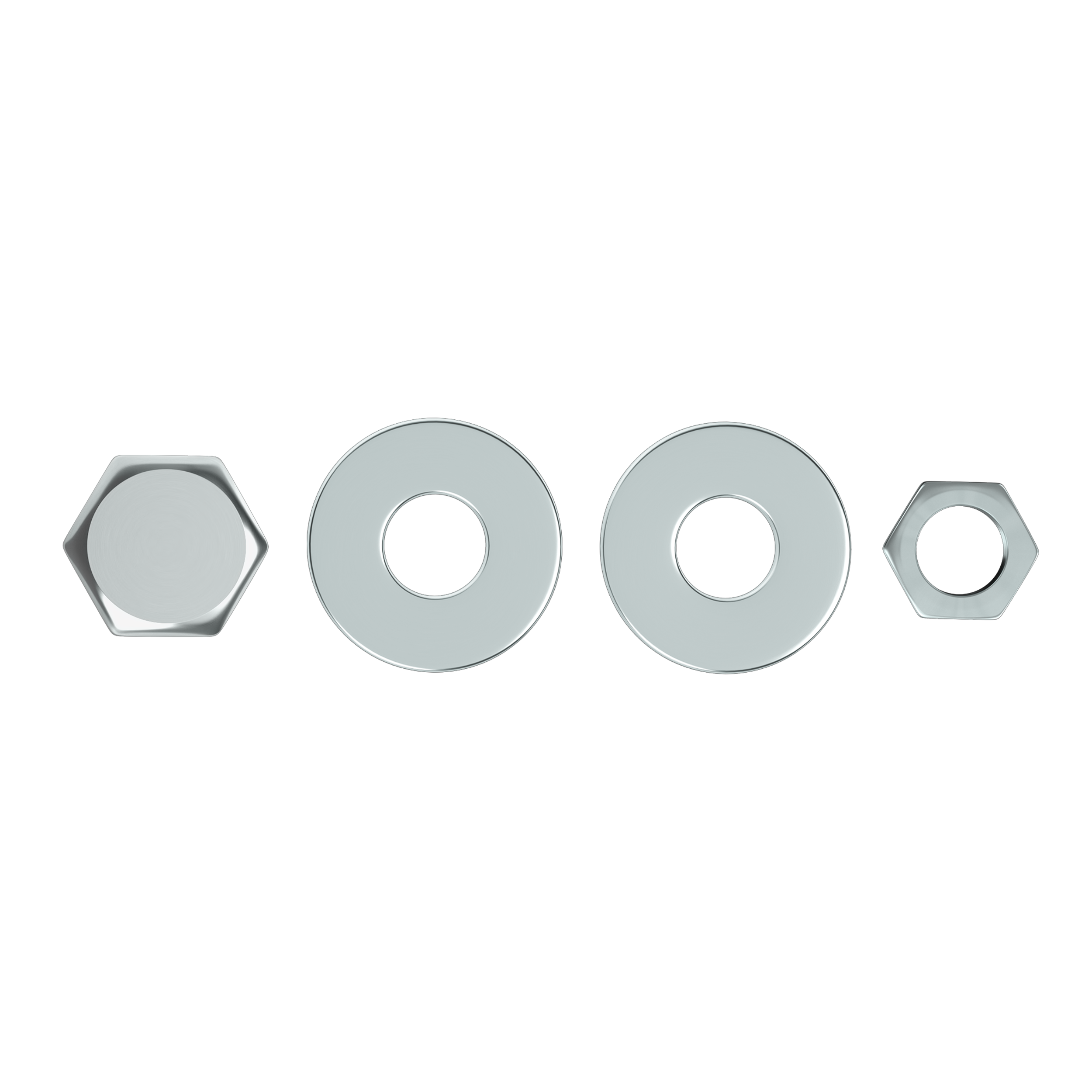 Śruba łeb sześciokątny 30 mm stal ocynk 3 x 10 mm 30 szt. Standers - 3