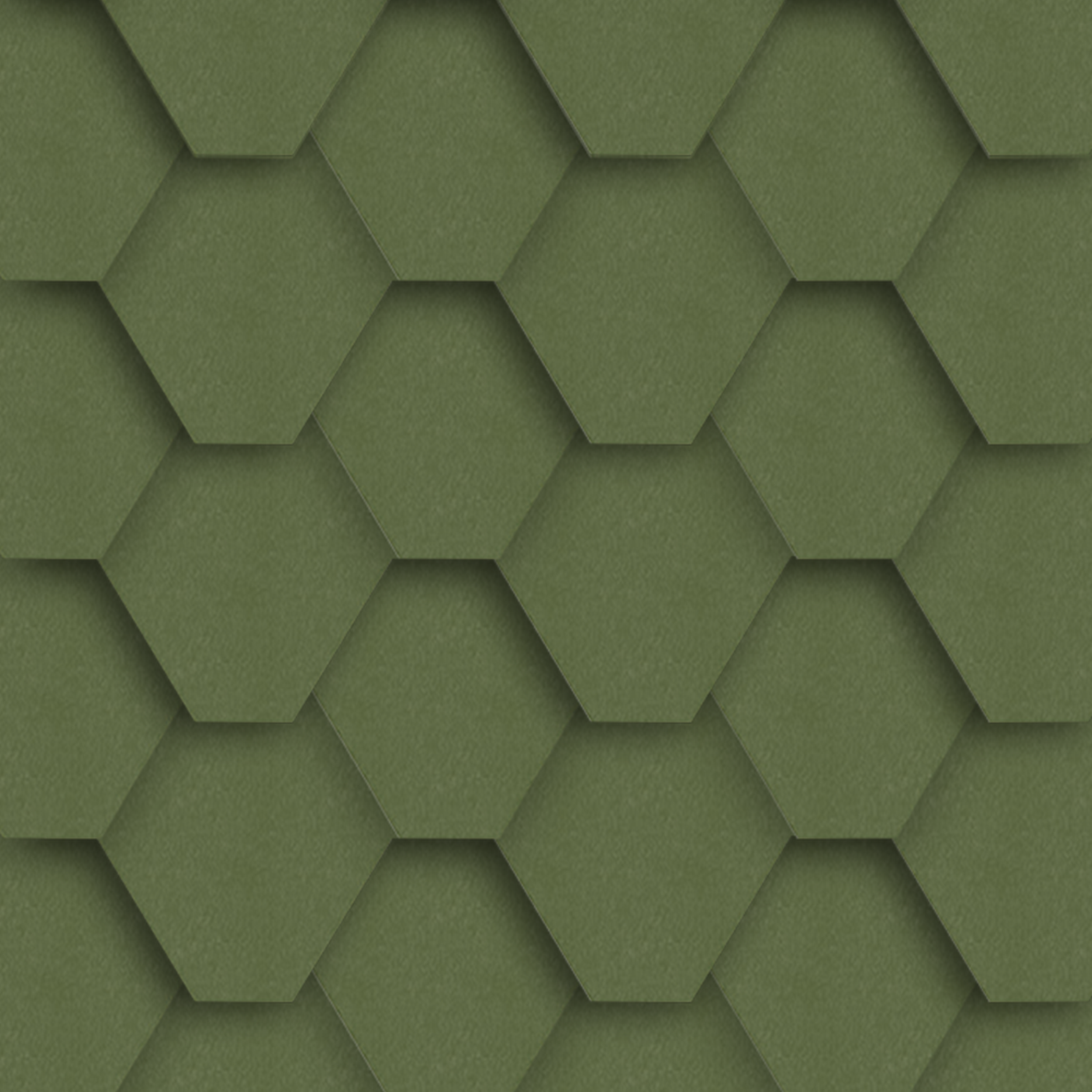 Gont bitumiczny Hexagonalny zielony 3 m2 Izolmat