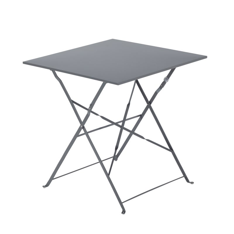 Stolik ogrodowy składany Flora 70x70 cm antracytowy Naterial