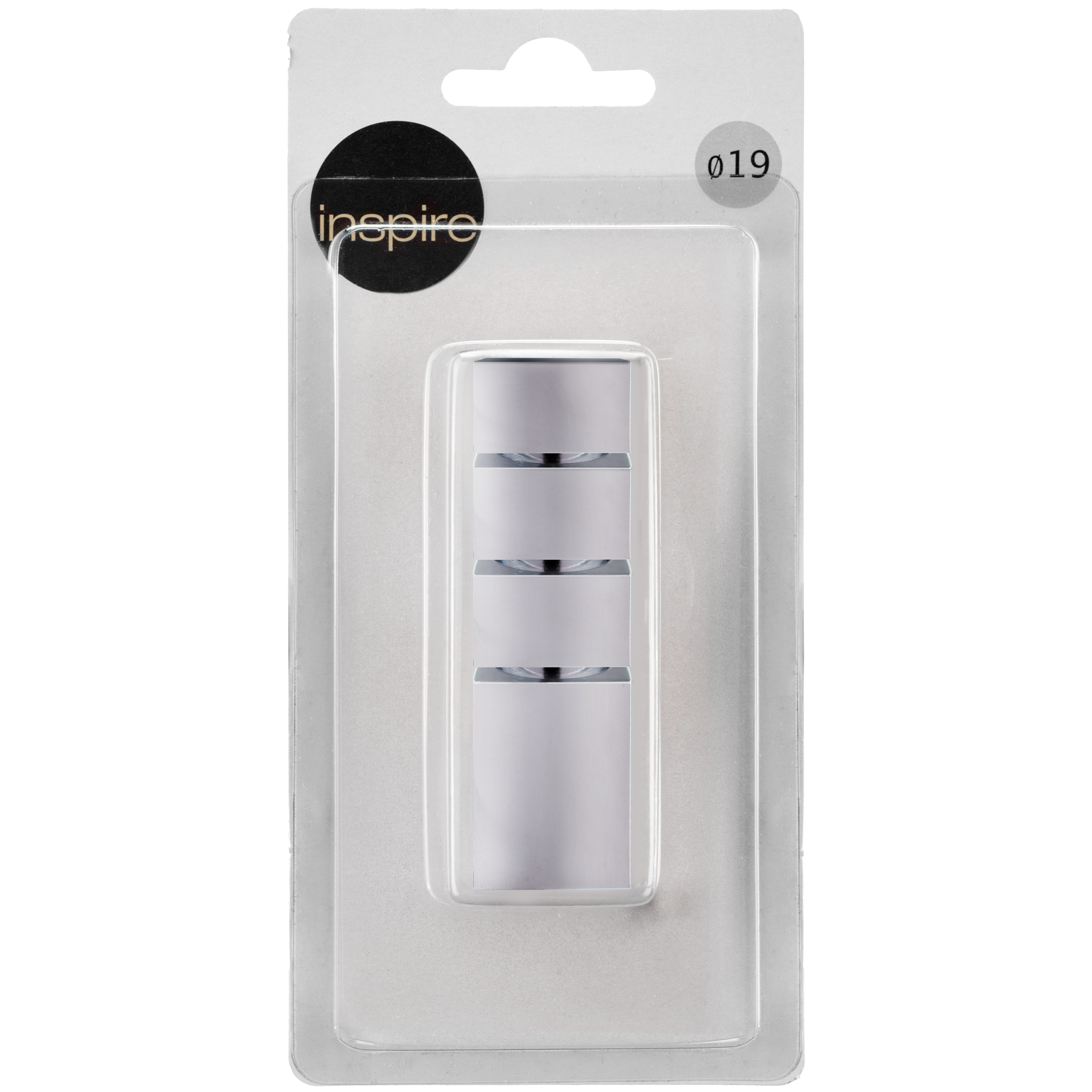Końcówka do karnisza Nordic chrom 19 mm Inspire - 2