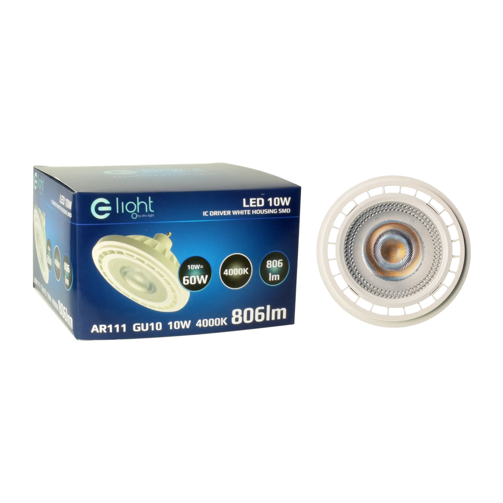 Żarówka LED GU10 AR111 10 W 806 lm neutralna EKO-LIGHT - 3