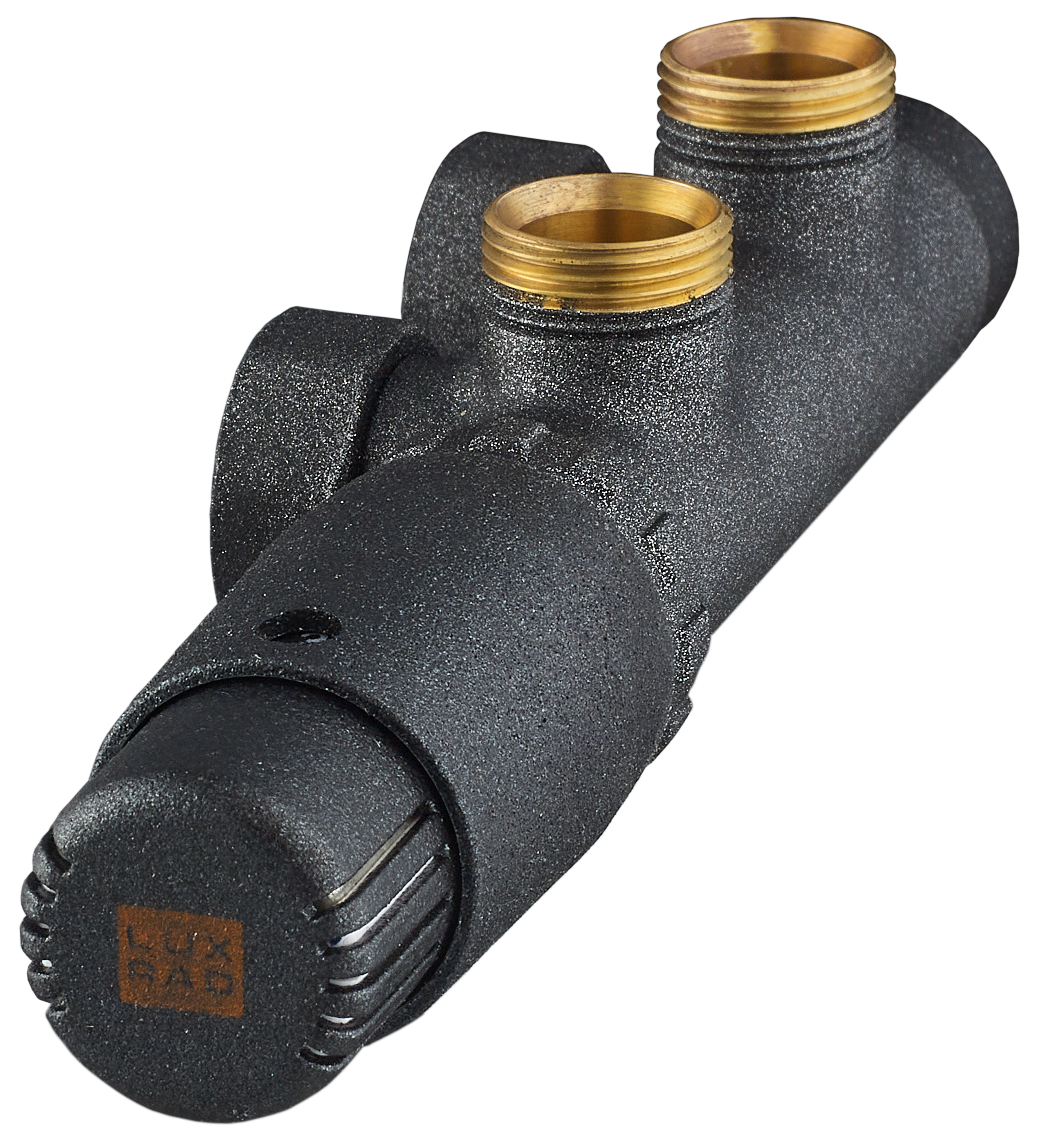 Zestaw termostatyczny DUO PRAWY 3/4" x M22 x 1.5 CZARNY LUXRAD