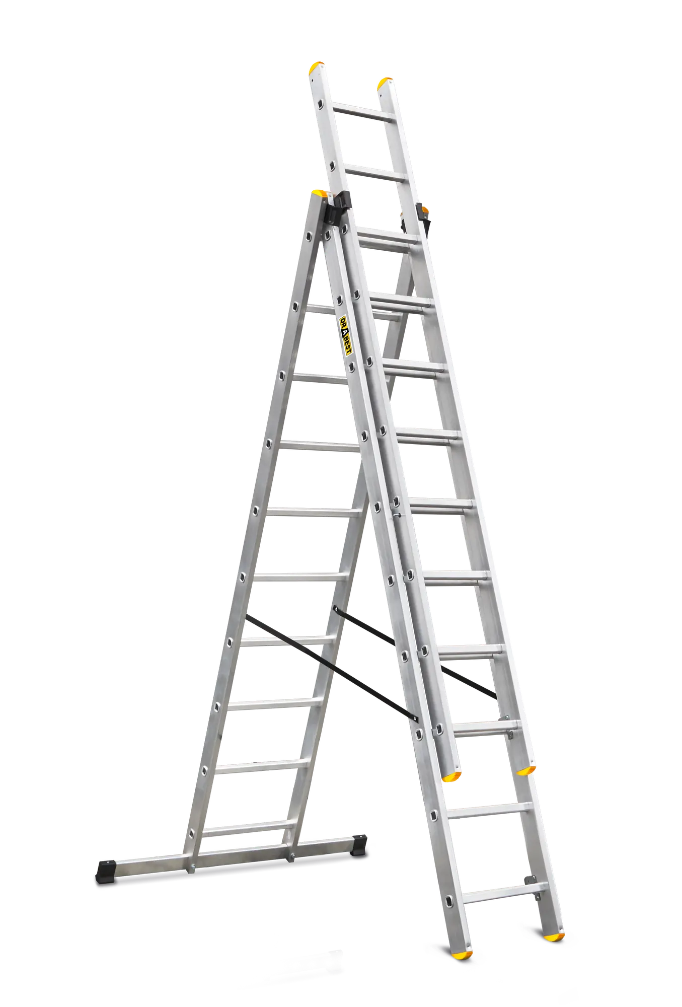 Drabina aluminiowa 3-cześciowa wielofunkcyjna Pro 3x10 DRABEST