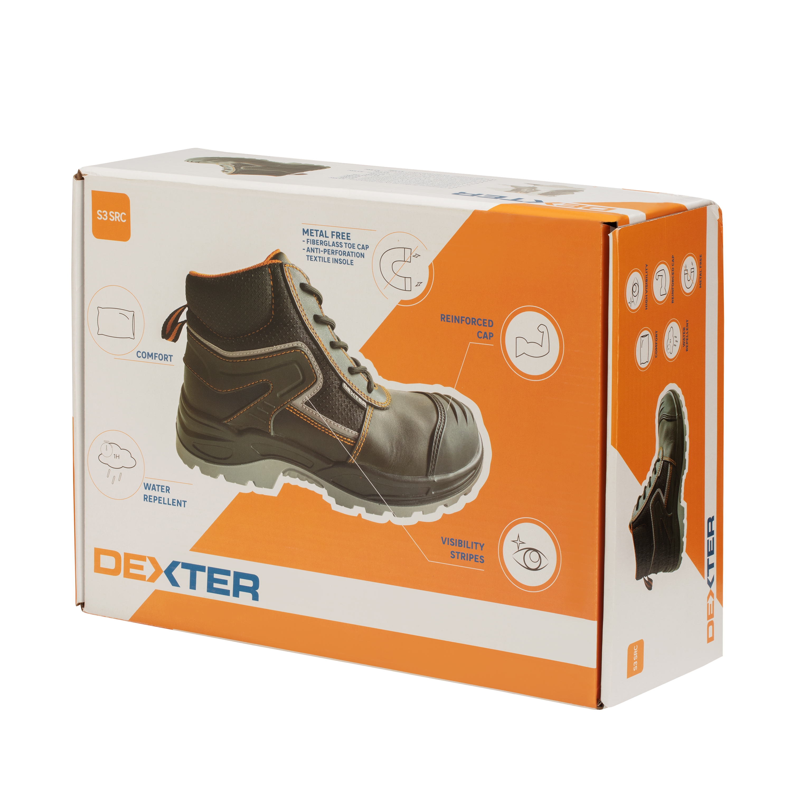 Trzewiki robocze Fiberglass S3 r.45 Dexter - 19