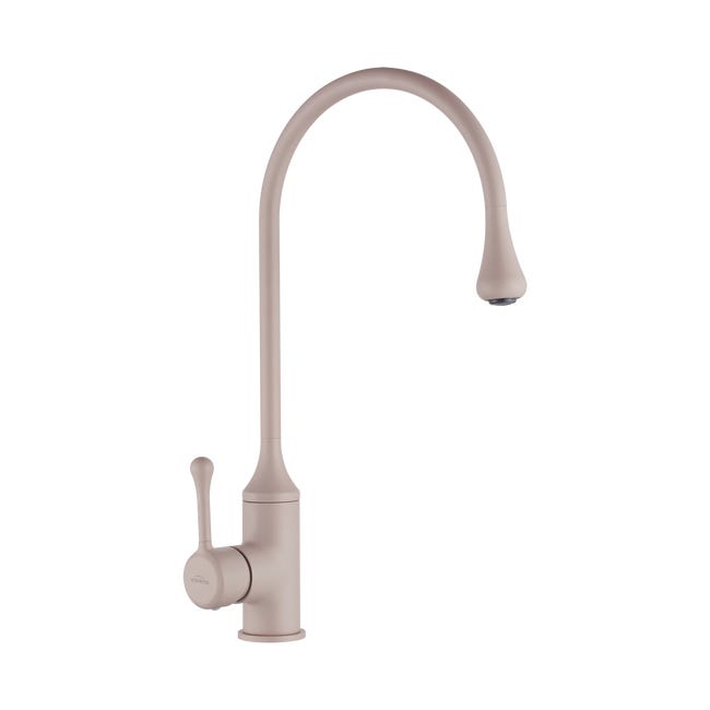Bateria kuchenna pingo bezowa matowa wylewka u 40 cm invena 83308977