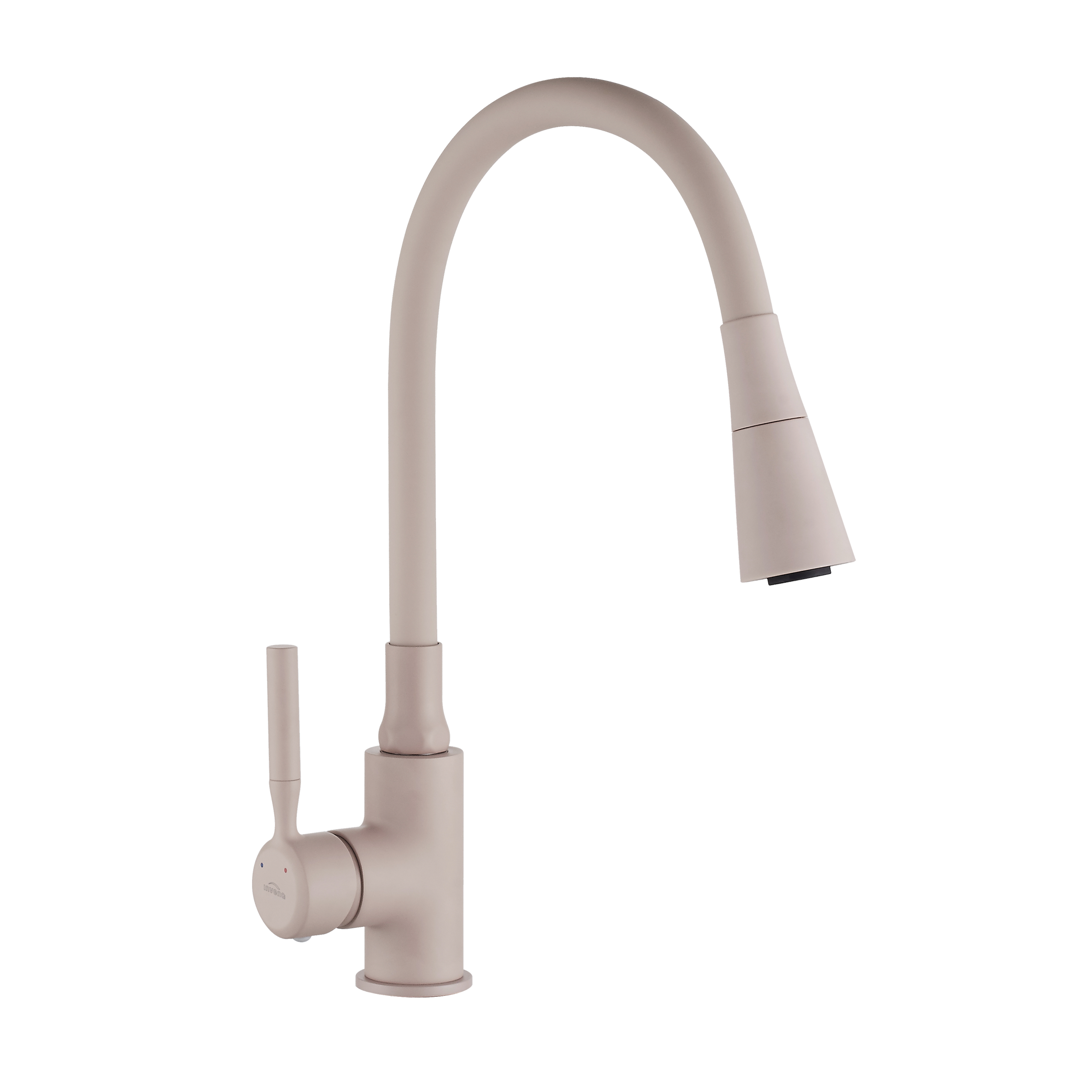 Bateria kuchenna z elastyczną wylewką Hula2 Beżowa Invena