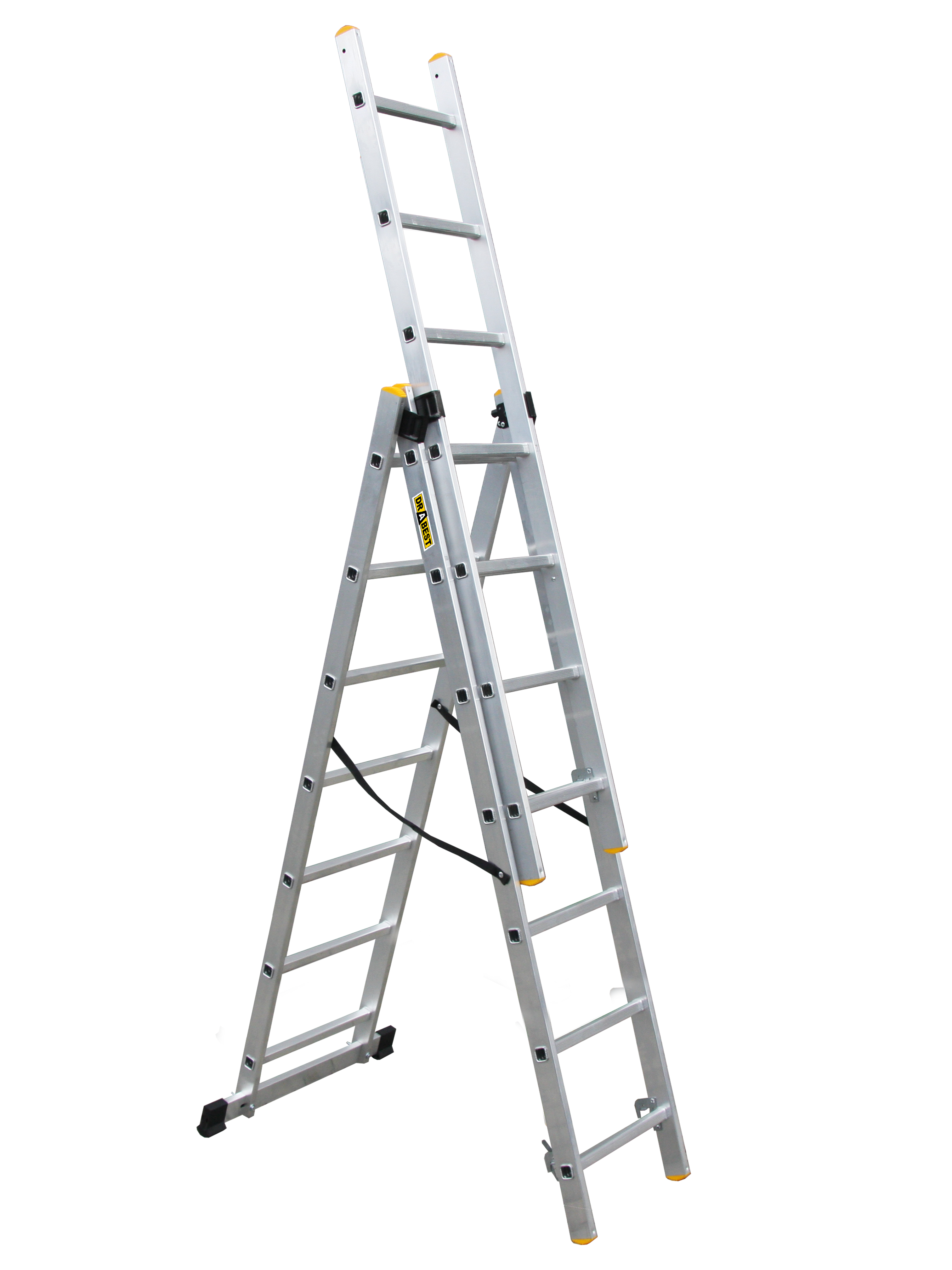 Drabina aluminiowa 3-cześciowa wielofunkcyjna Pro 3x7 Drabest