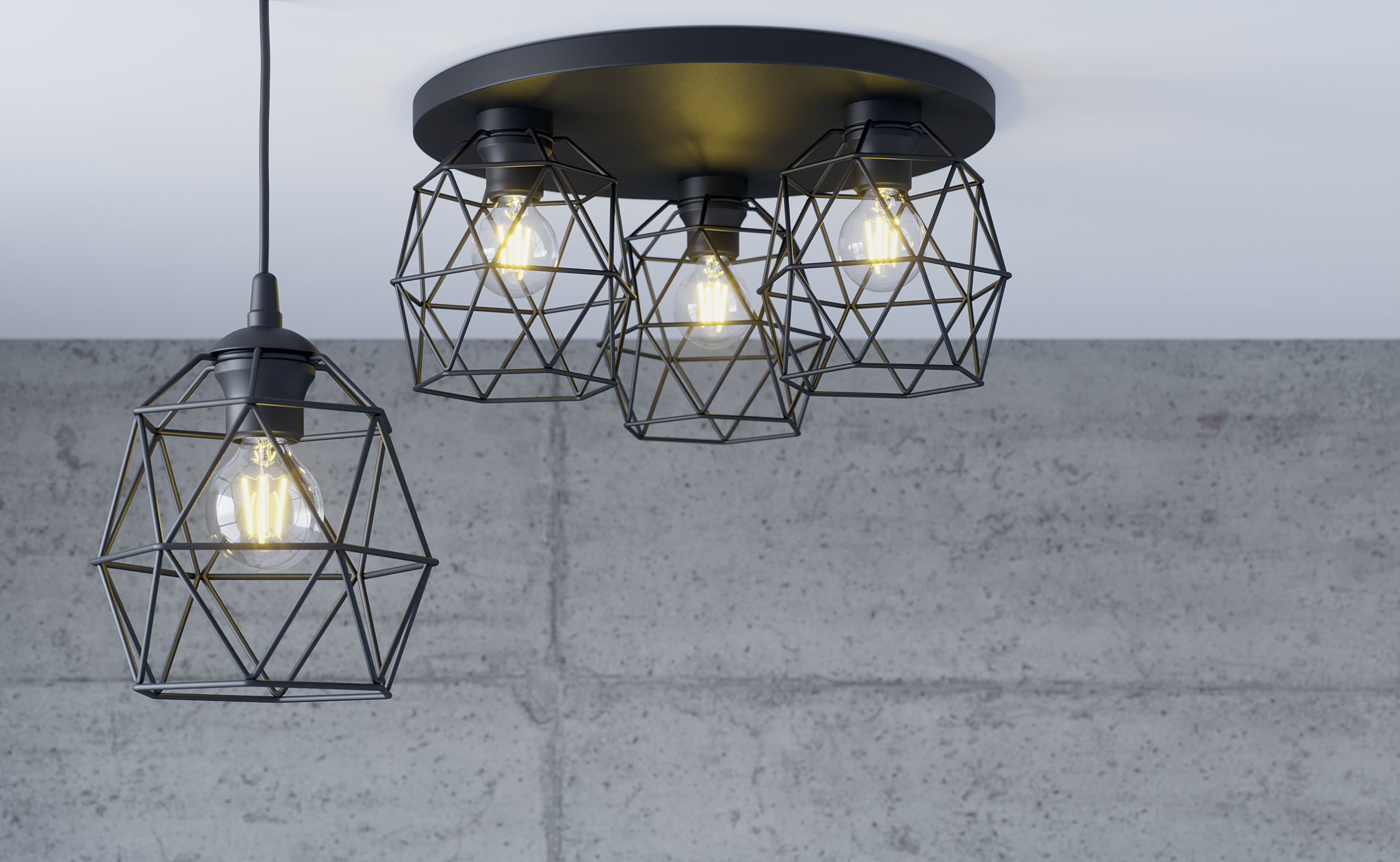 Lampa wisząca Galaxy czarna E27 TK Lighting - 4