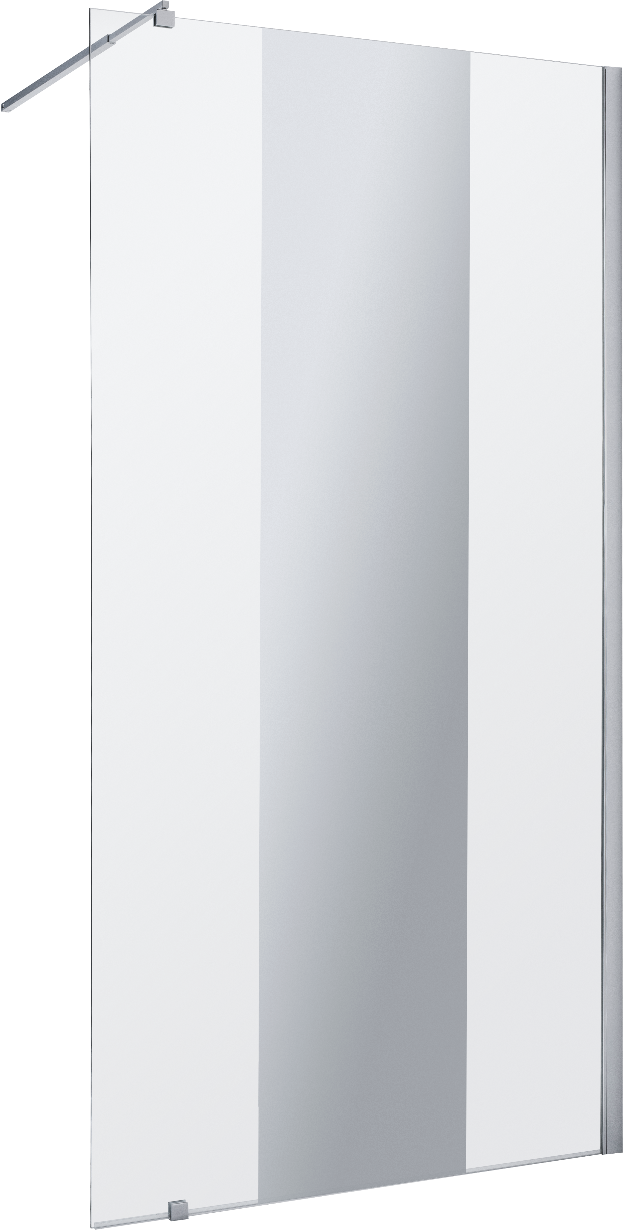 Kabina prysznicowa Walk-in Vertico 120 x 195 cm chrom Liveno