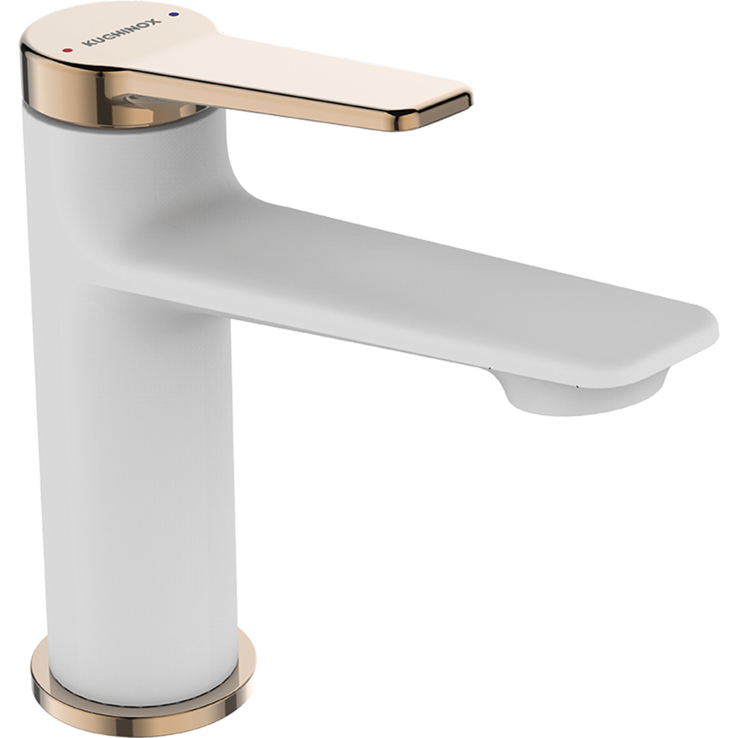 Bateria umywalkowa Alanis biało złota K/Klik Kuchinox