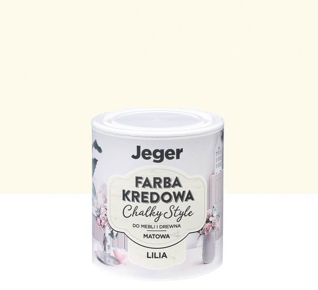 Farba kredowa do mebli CHALKY STYLE 0.5 l Lilia Matowa JEGER