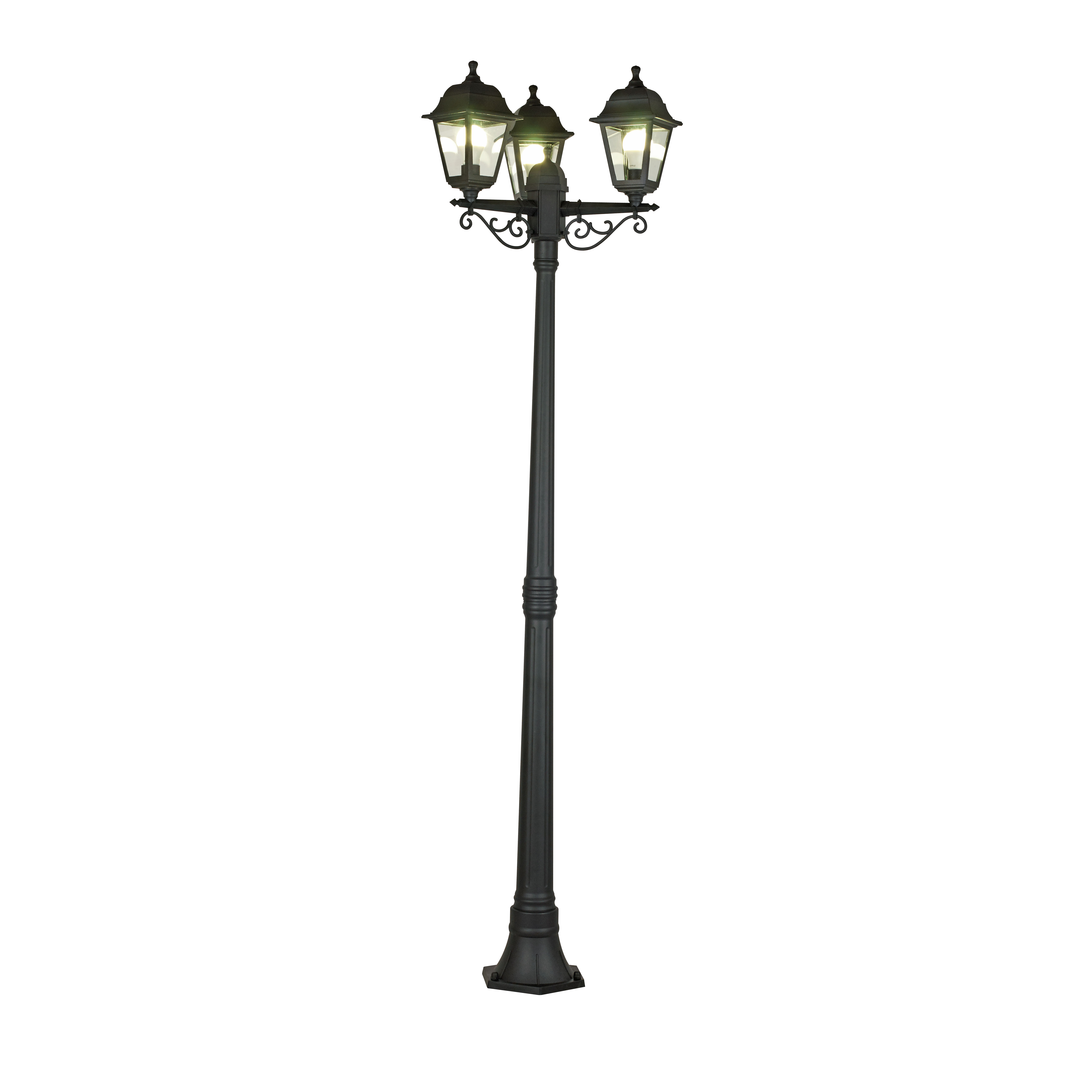 Latarnia ogrodowa Sima 3xE27 200 cm czarna IP44 - 7