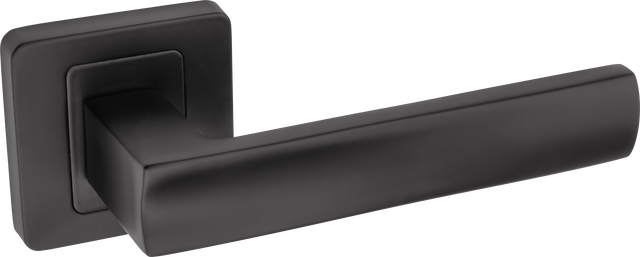 Klamka do drzwi wewnętrznych na rozecie Eureka Czarna