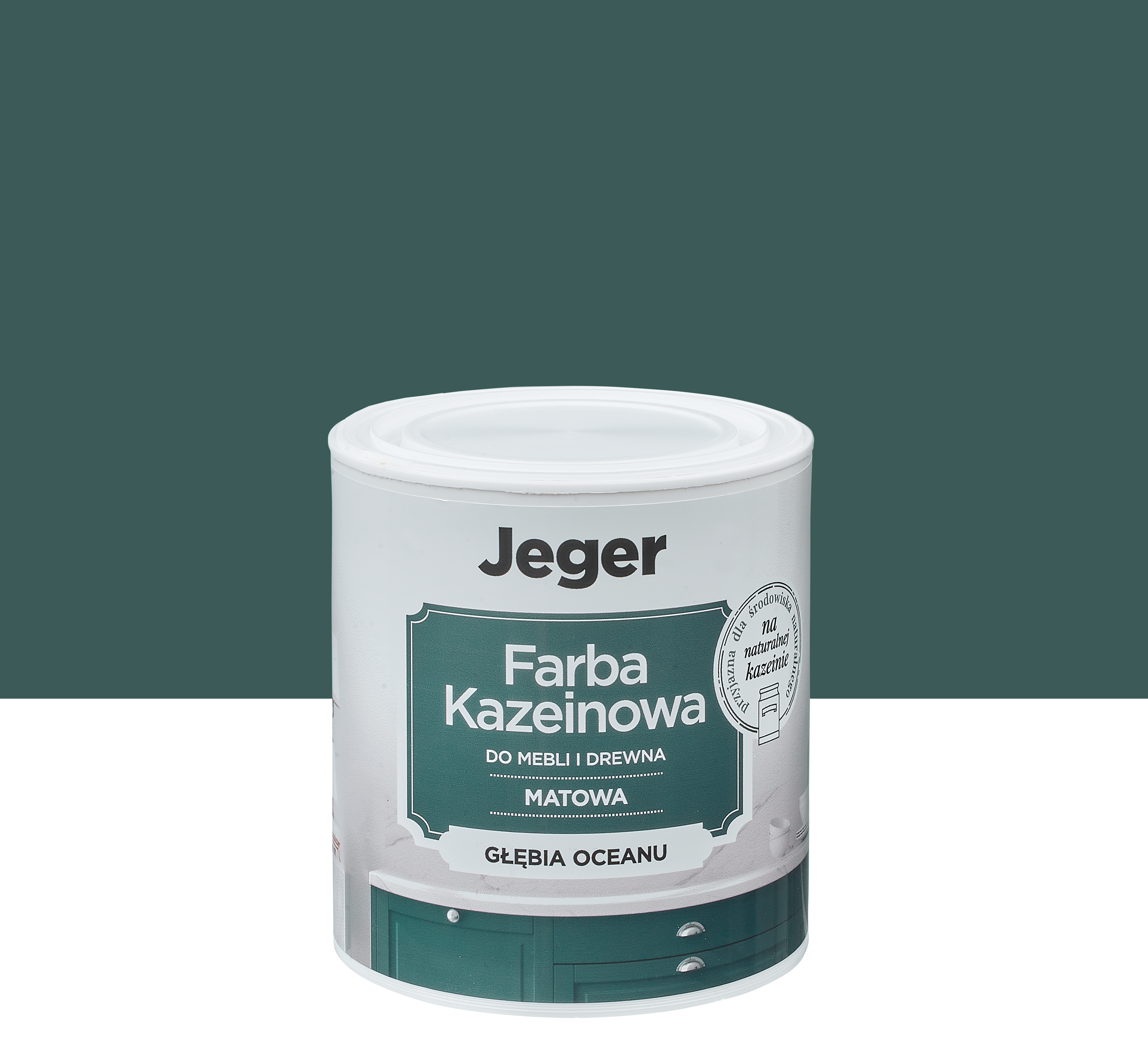 Farba kazeinowa 0.5 l głębia oceanu matowa Jeger