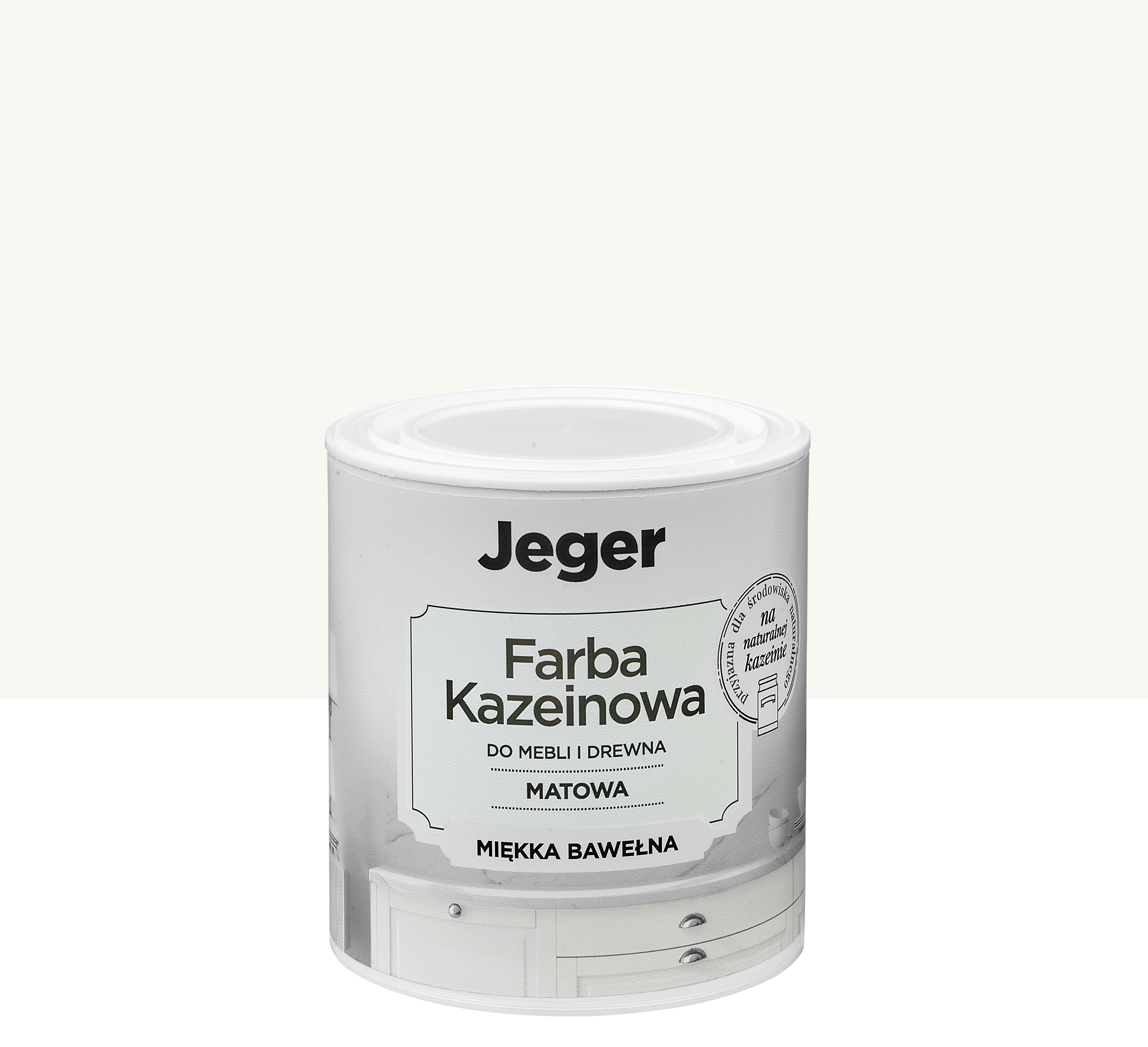 Farba kazeinowa 0.5 l Miękka bawełna Jeger