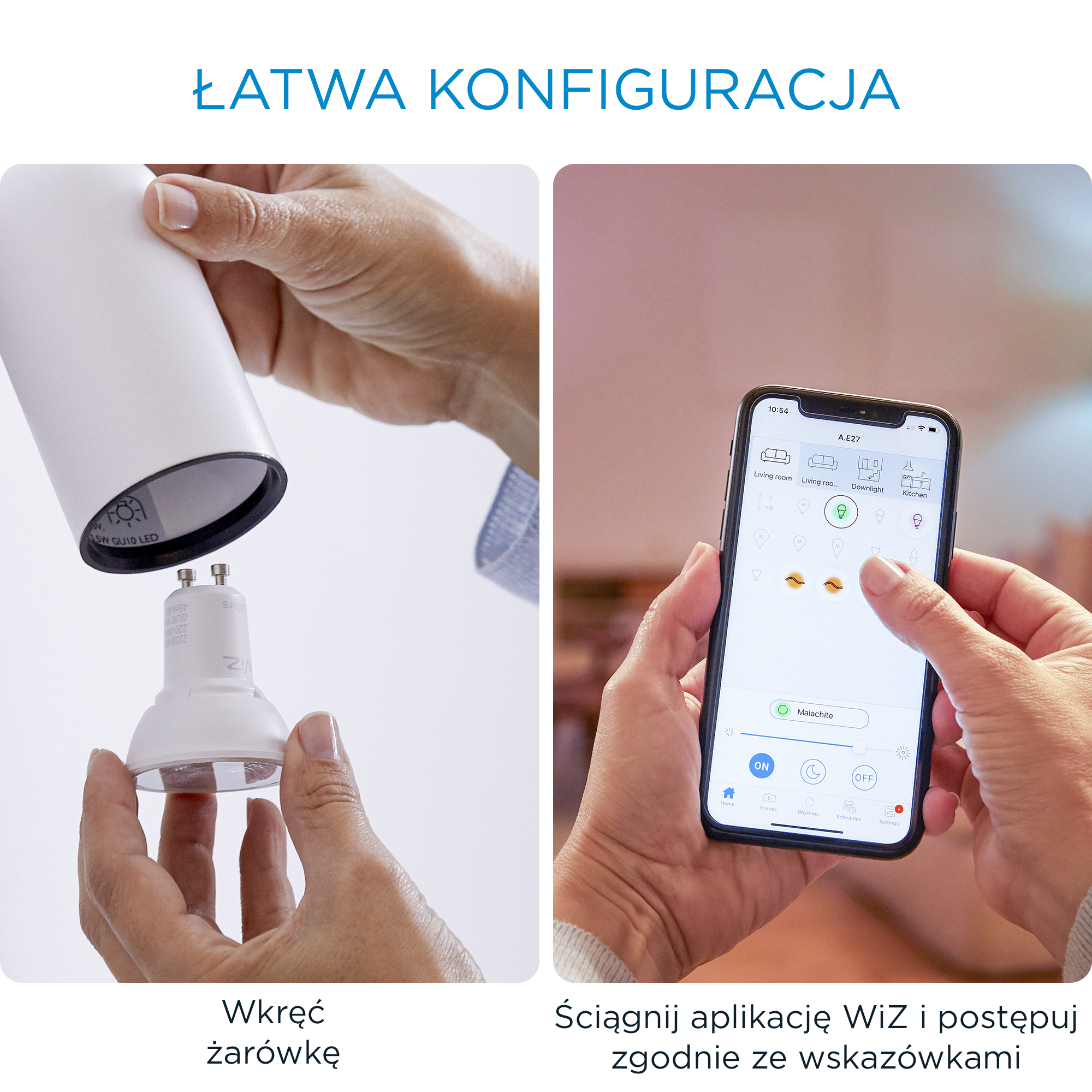 Żarówka Smart LED GU10 4.9 W = 50 W 400 lm CCT DIM Wiz Smart lighting - 2