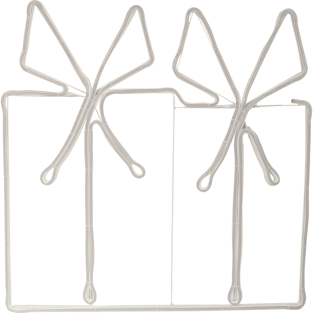 Prezenty świecące neon 40 x 56 cm LED różowe zewnętrzne