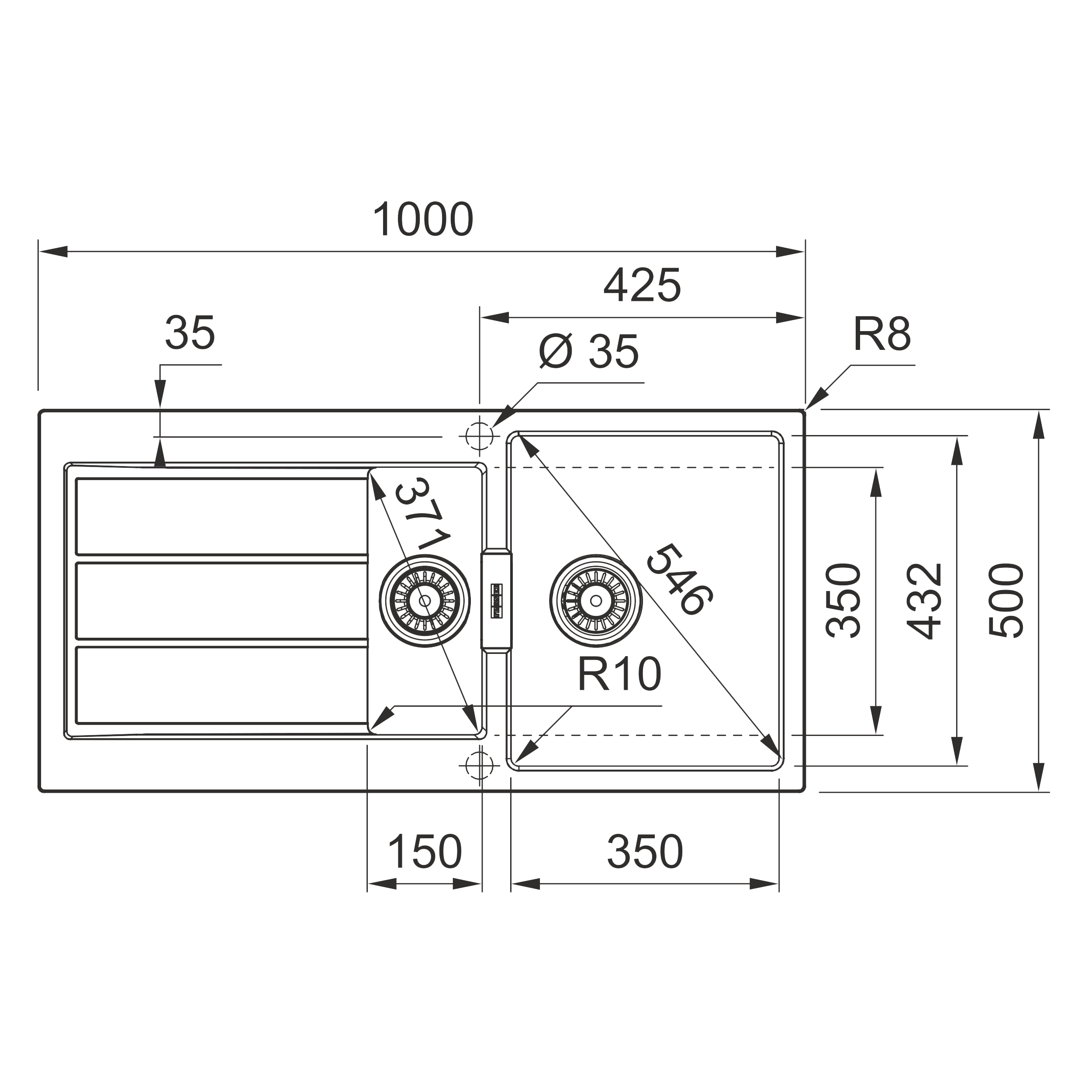Zlewozmywak Tectonite S2D 651 Franke - 3