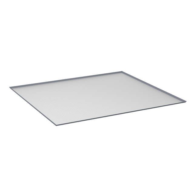 Plancha antihumedad para mueble de cocina fabricada en aluminio de 76.8x1 cm