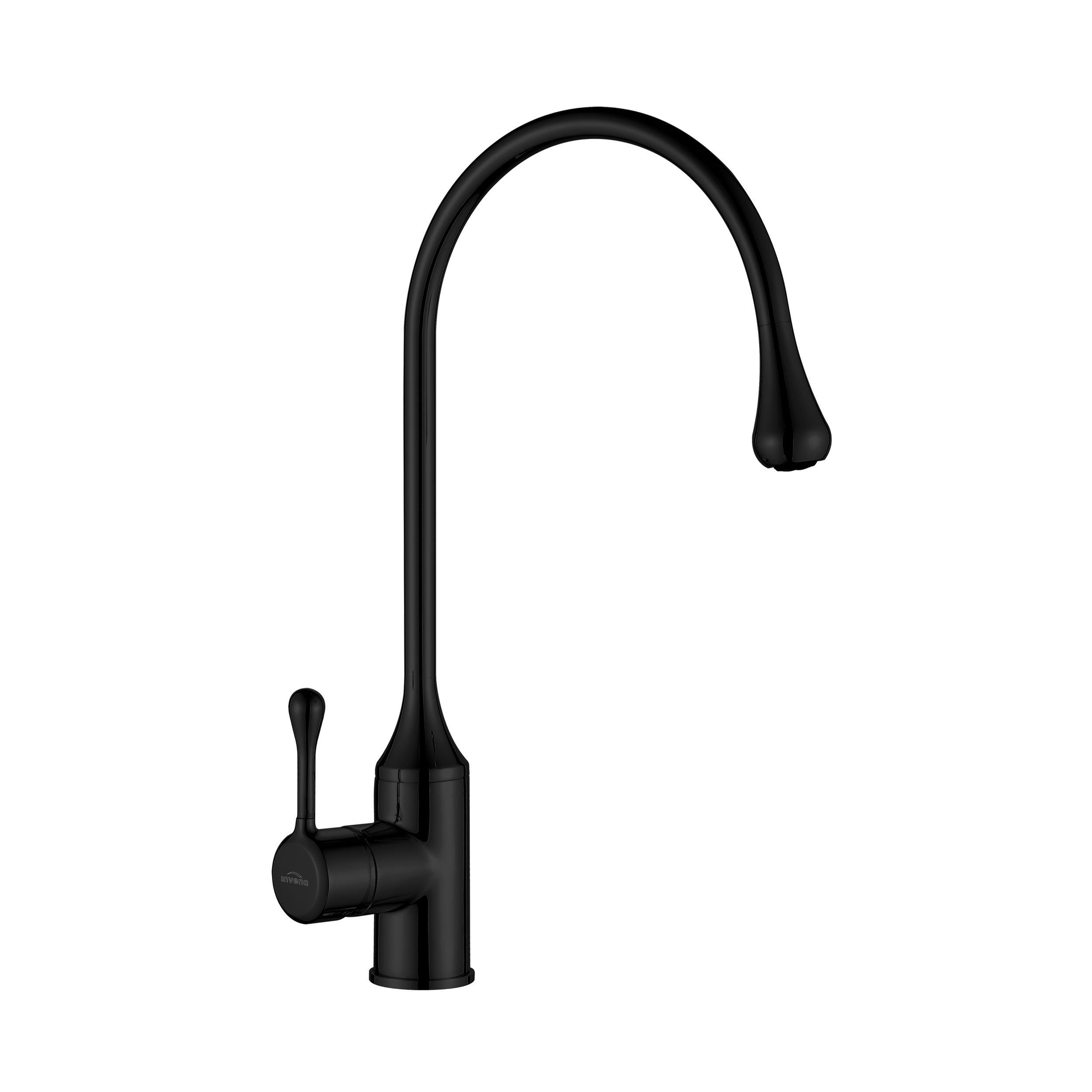 Bateria kuchenna Pingo Czarna matowa wylewka U 40 cm Invena