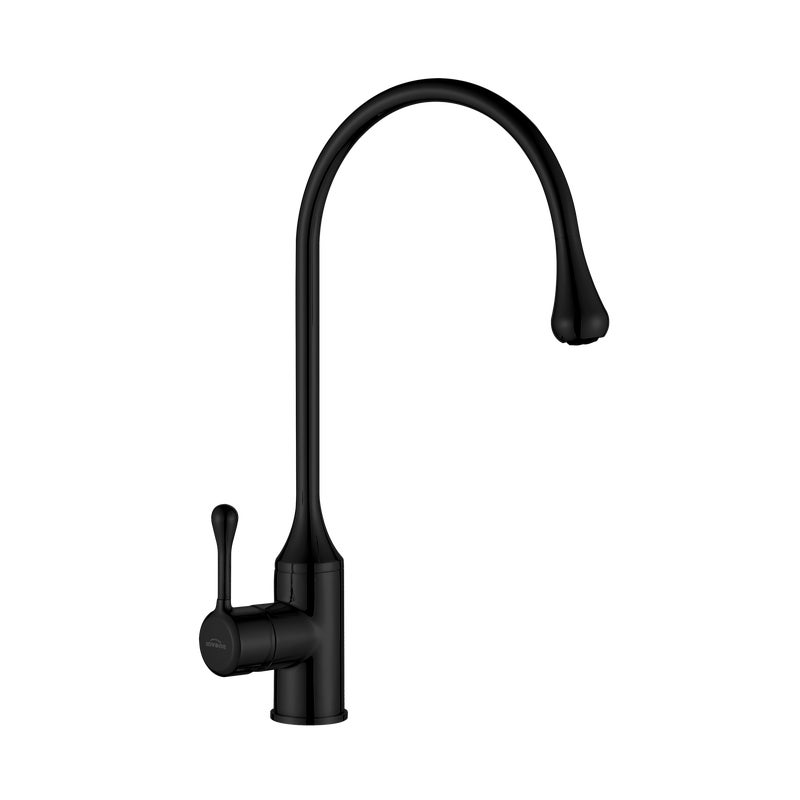 Bateria kuchenna Pingo Czarna matowa wylewka U 40 cm Invena