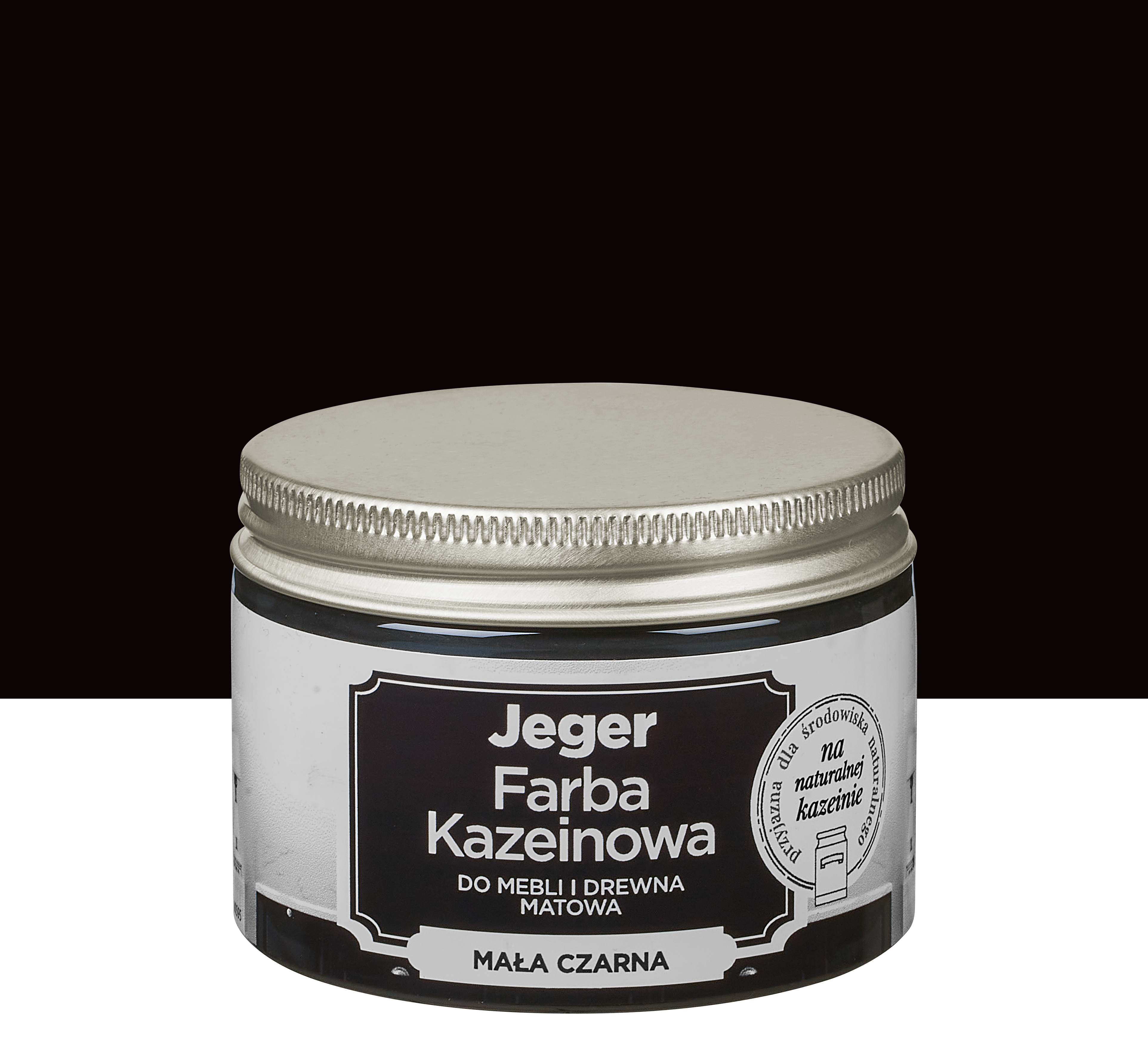 Farba kazeinowa 0.125 l Mała czarna Jeger