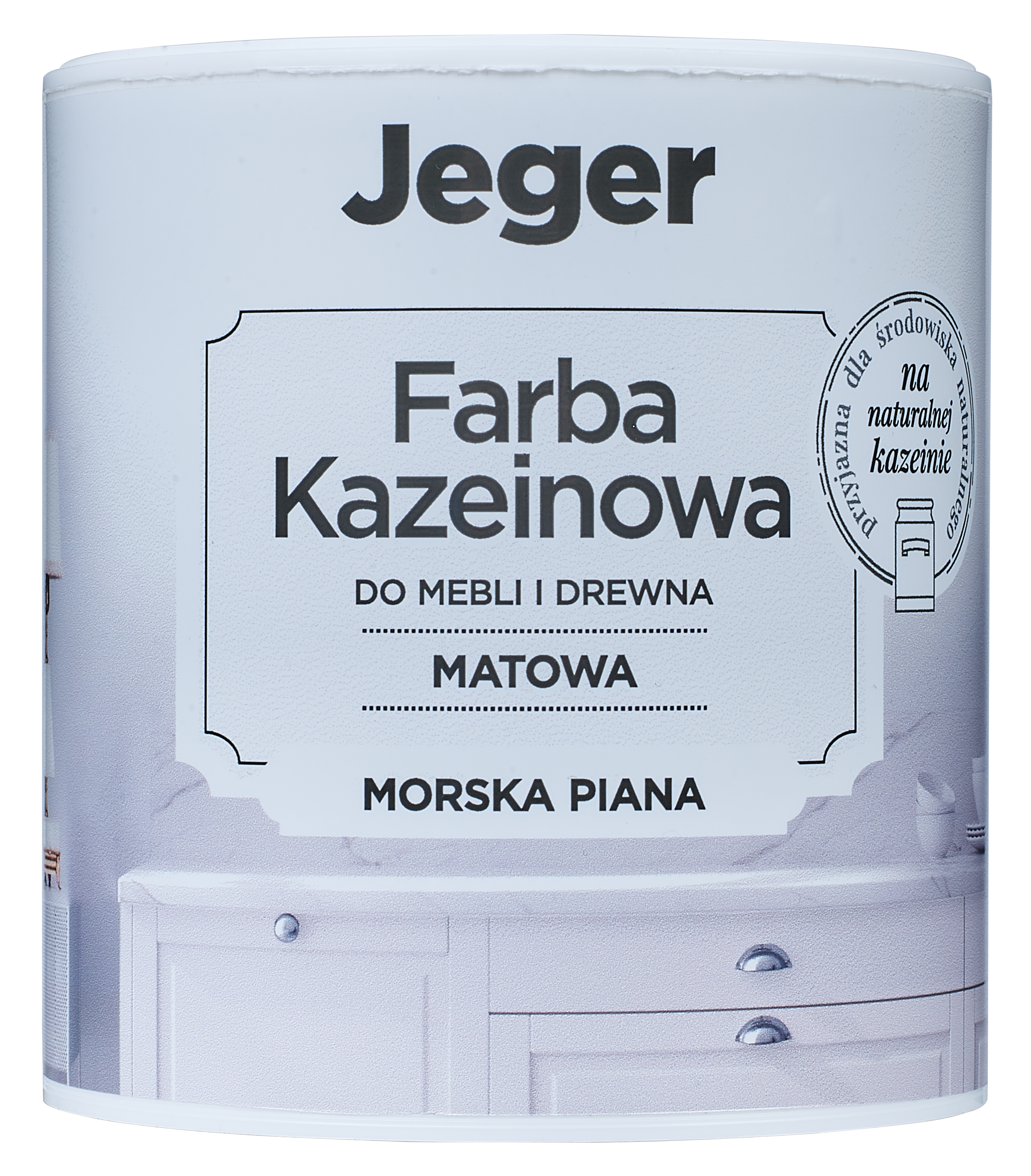 Farba kazeinowa 0.5 l morska piana matowa Jeger