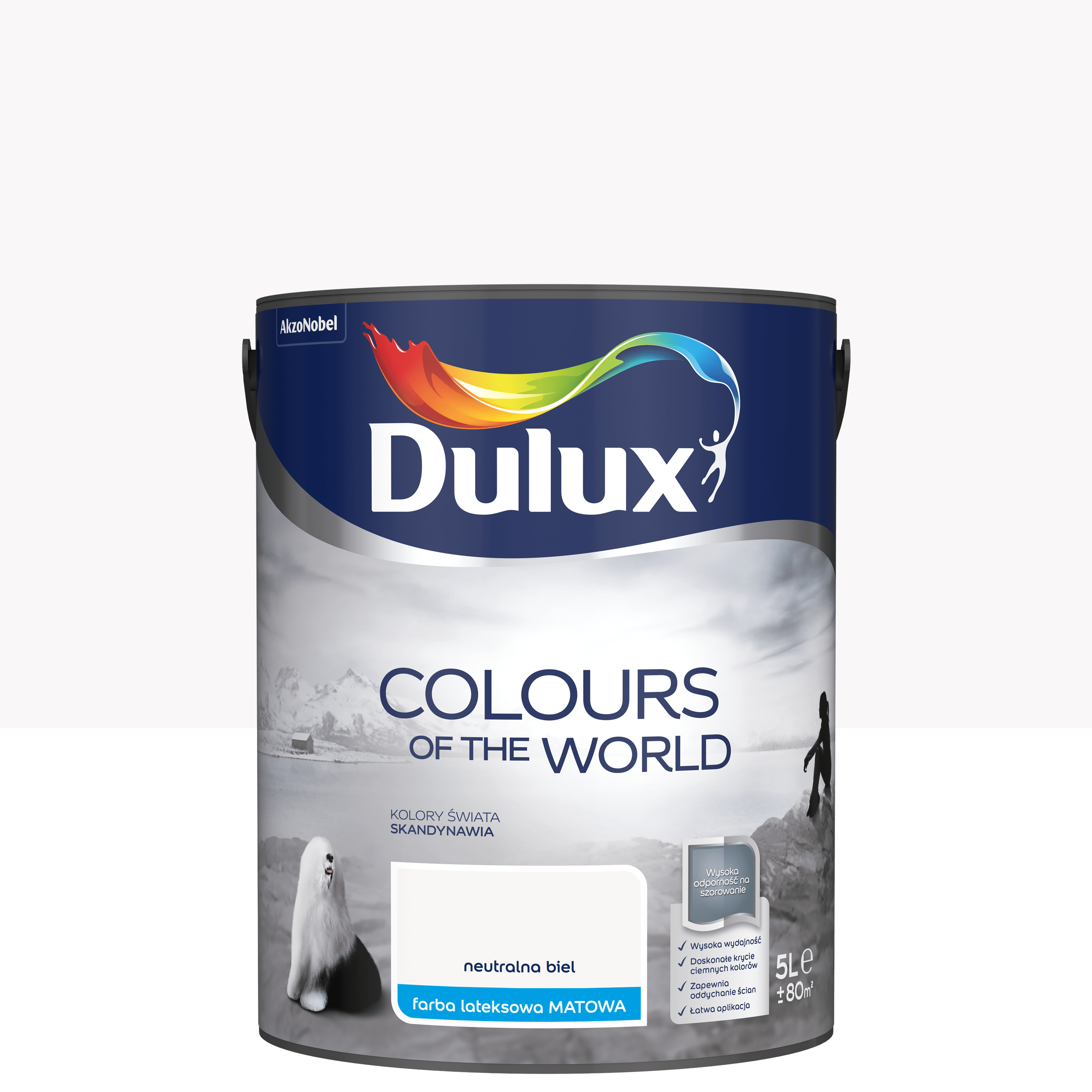 Farba Dulux Kolory świata Neutralna biel 5 l