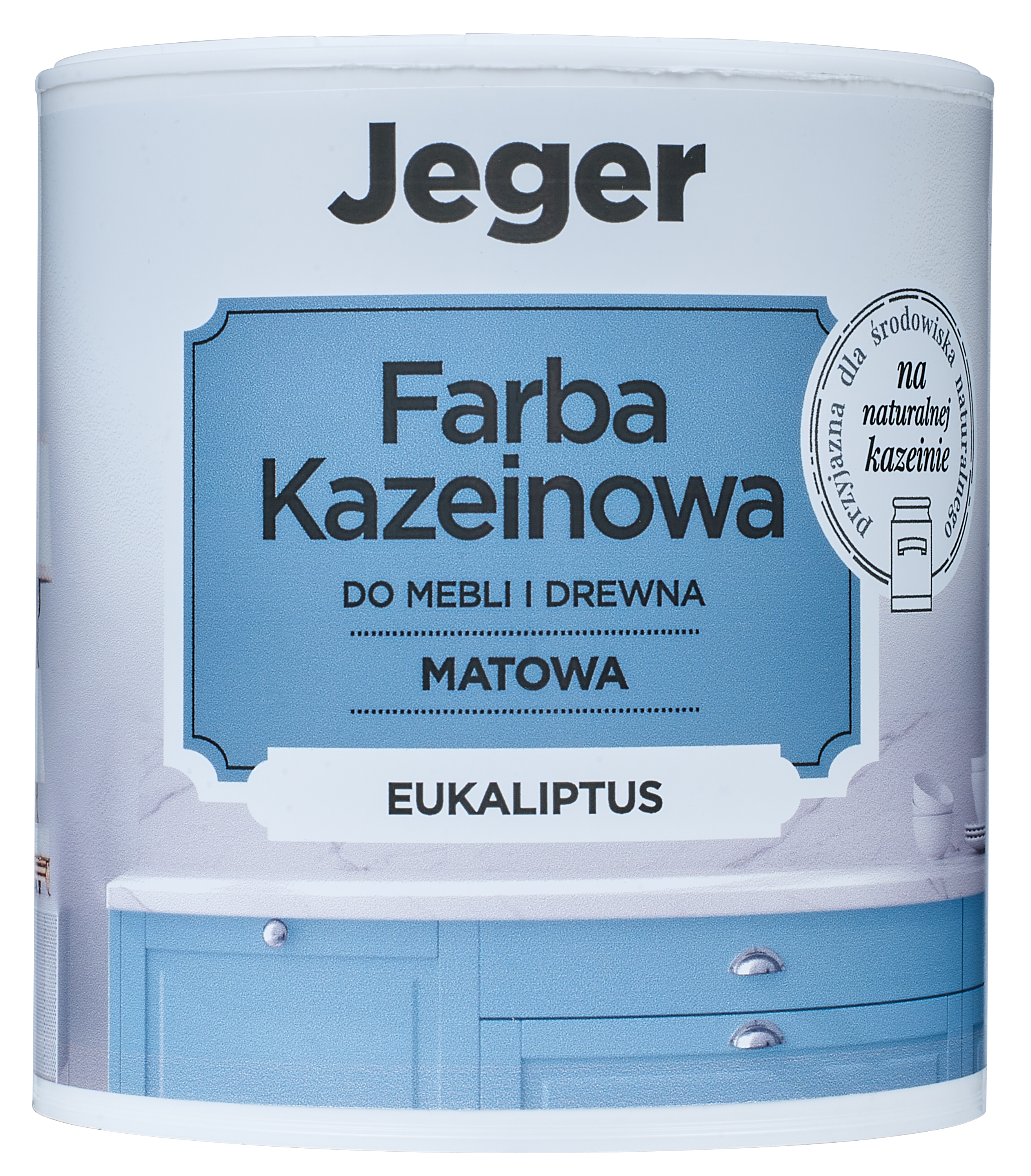 Farba kazeinowa 0.5 l eukaliptus matowa Jeger - 3