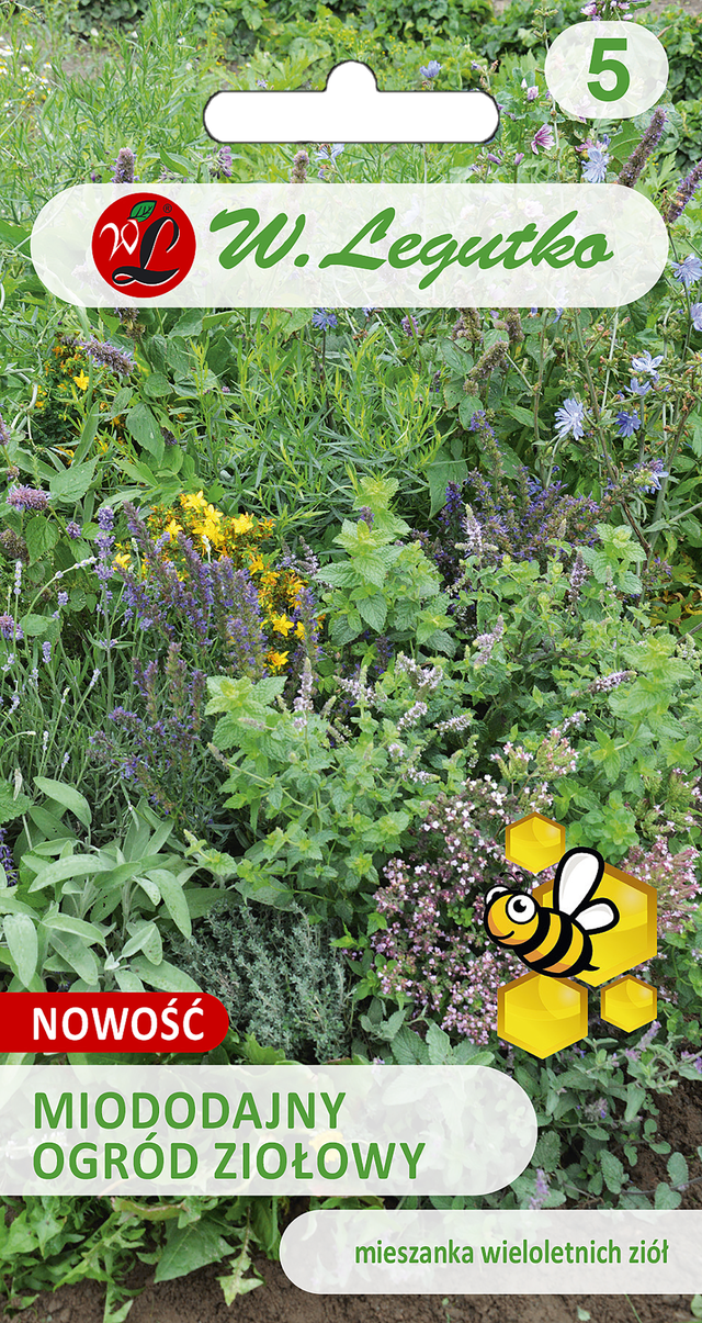 Mieszanka roślin miododajny Ziołowy ogród nasiona W.Legutko