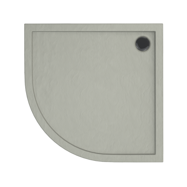Brodzik Zintegrowany Półokrągły Sensea Frigo 80 x 80 x 12 cm Cementowy Kamień