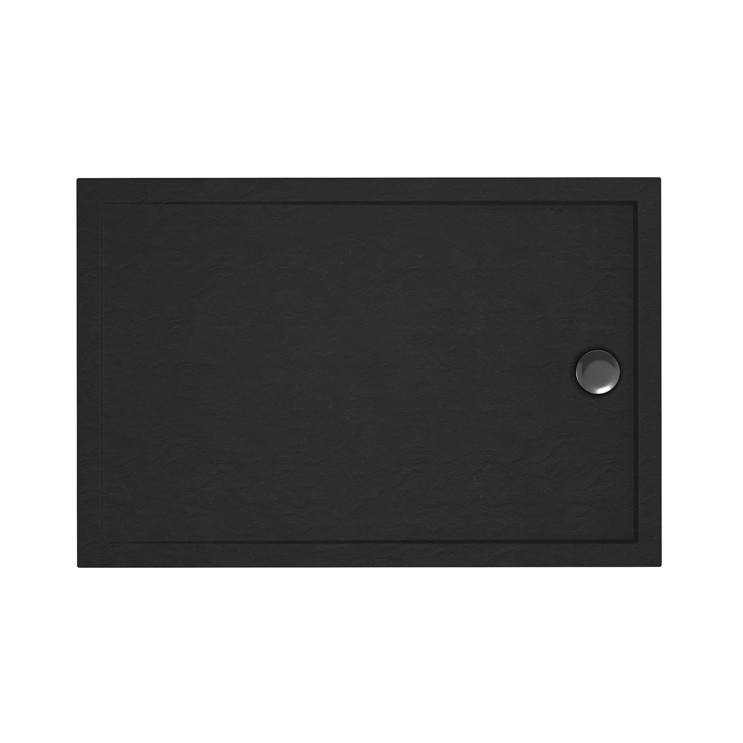 Brodzik do kabiny prysznicowej prostokątny Frigo 80x100x12 cm czarny Sensea