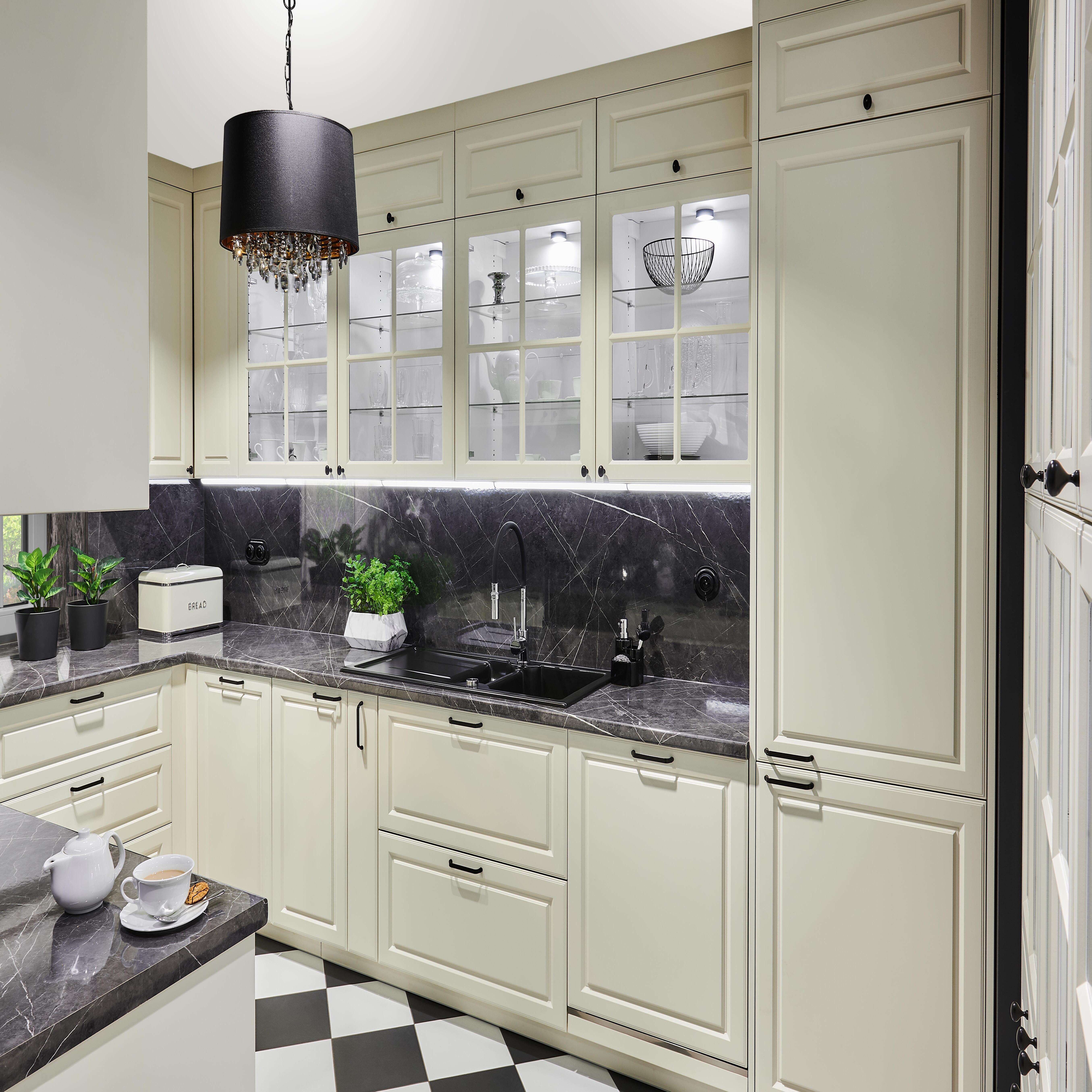 Fianco per mobile cucina DELINIA ID Oxford panna L 60 x H 137.6 cm - 4