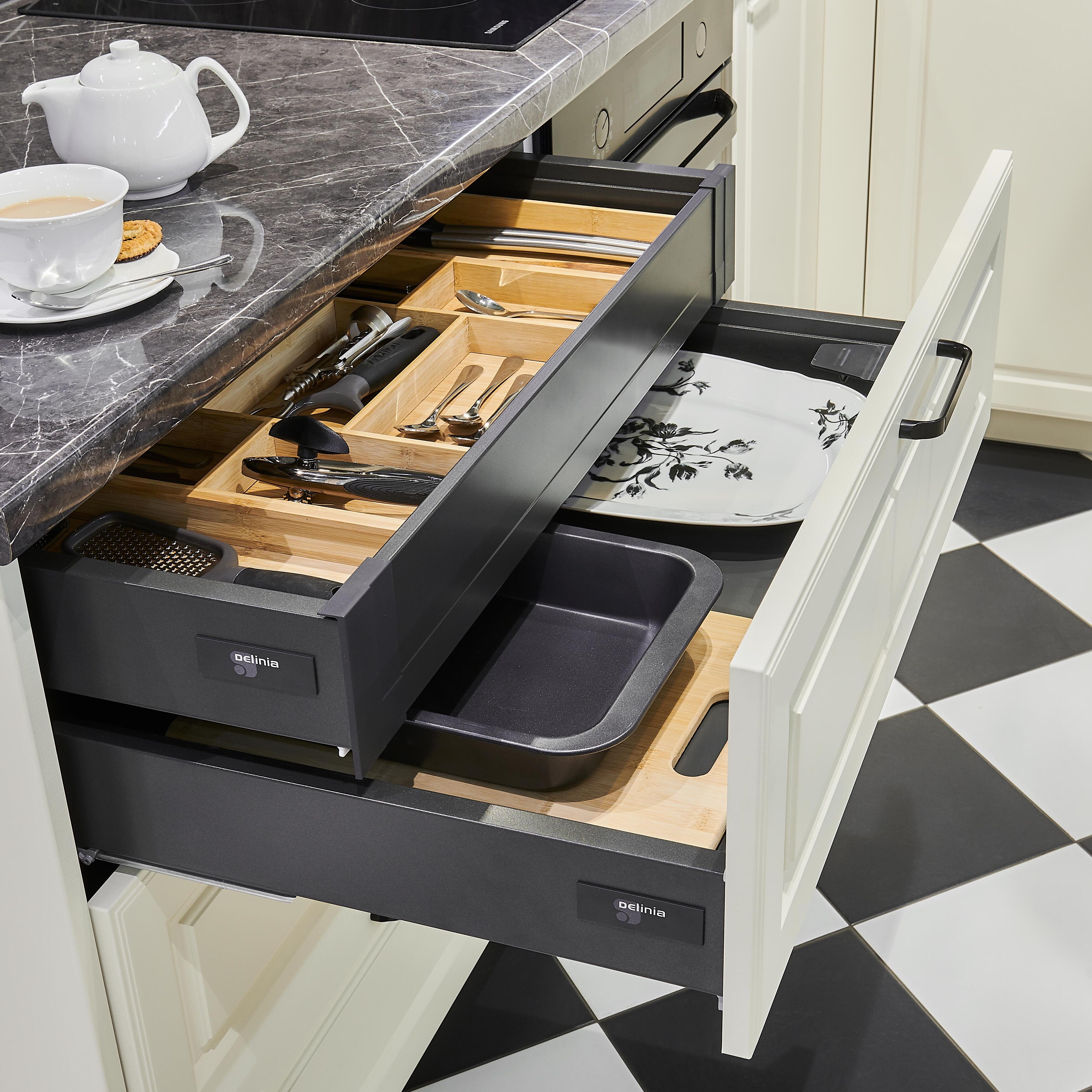 Fianco per mobile cucina DELINIA ID Oxford panna L 60 x H 137.6 cm - 6
