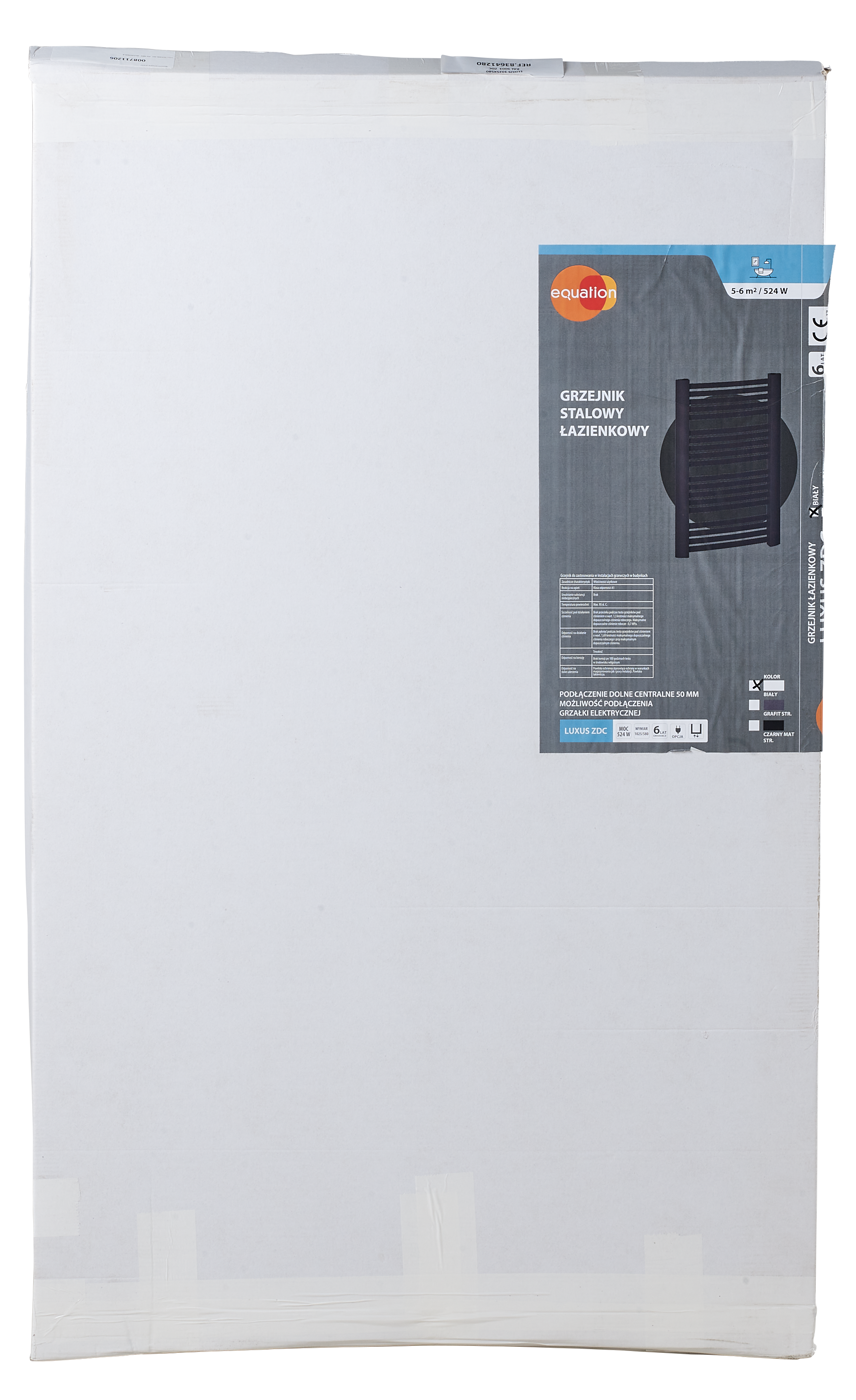 Grzejnik LUXUS 102.5x58 cm Biały ZDC 524W Roz 5cm 7 Bar EQUATION - 2