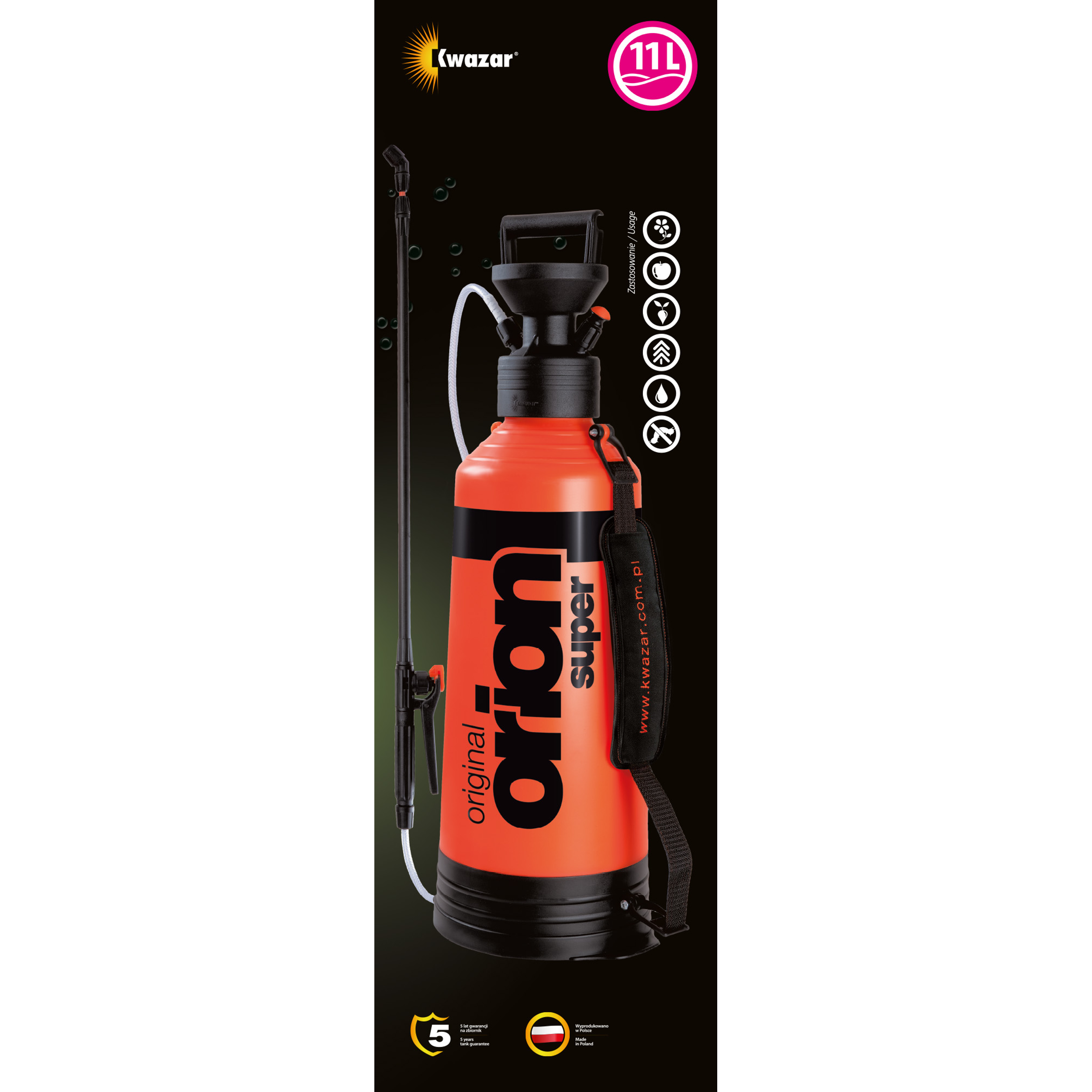 Opryskiwacz ciśnieniowy 11l Orion super Kwazar - 7