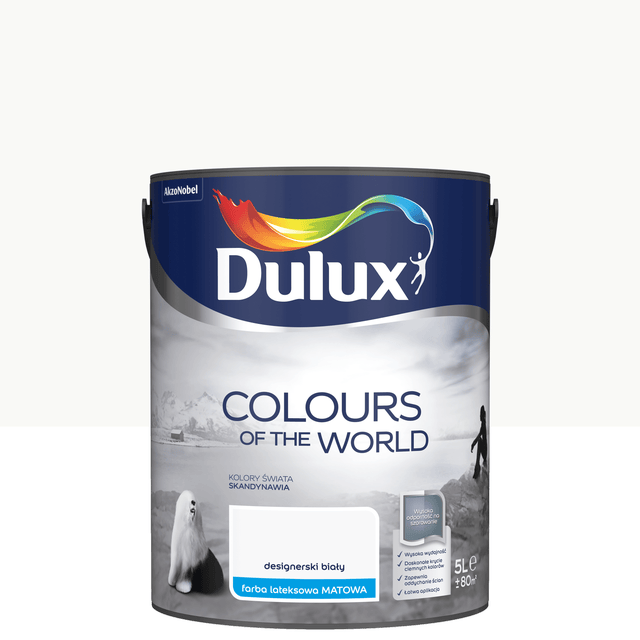 Farba Dulux Kolory świata Designerski biały 5 l