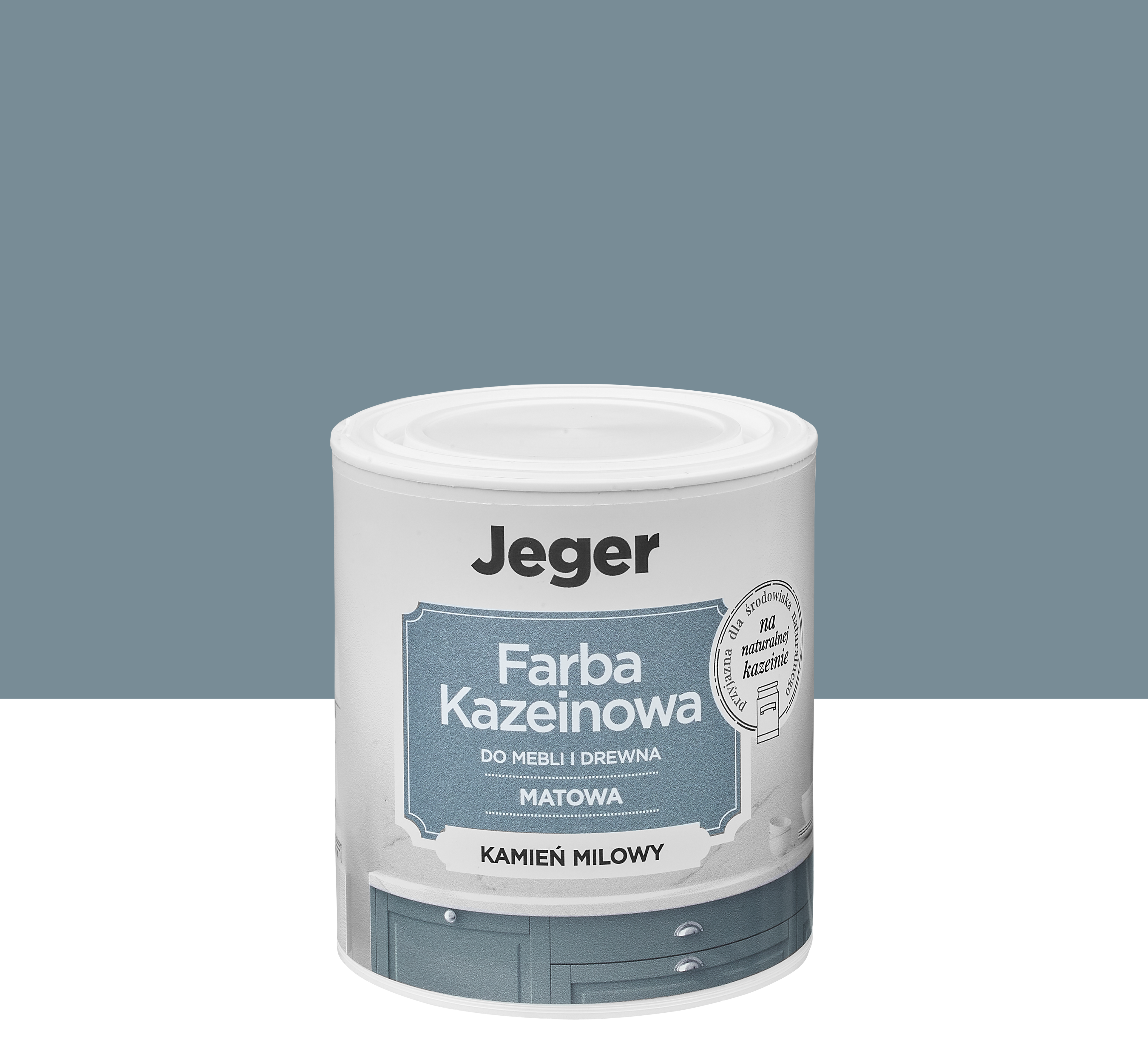 Farba kazeinowa 0.5 l kamień milowy matowa Jeger