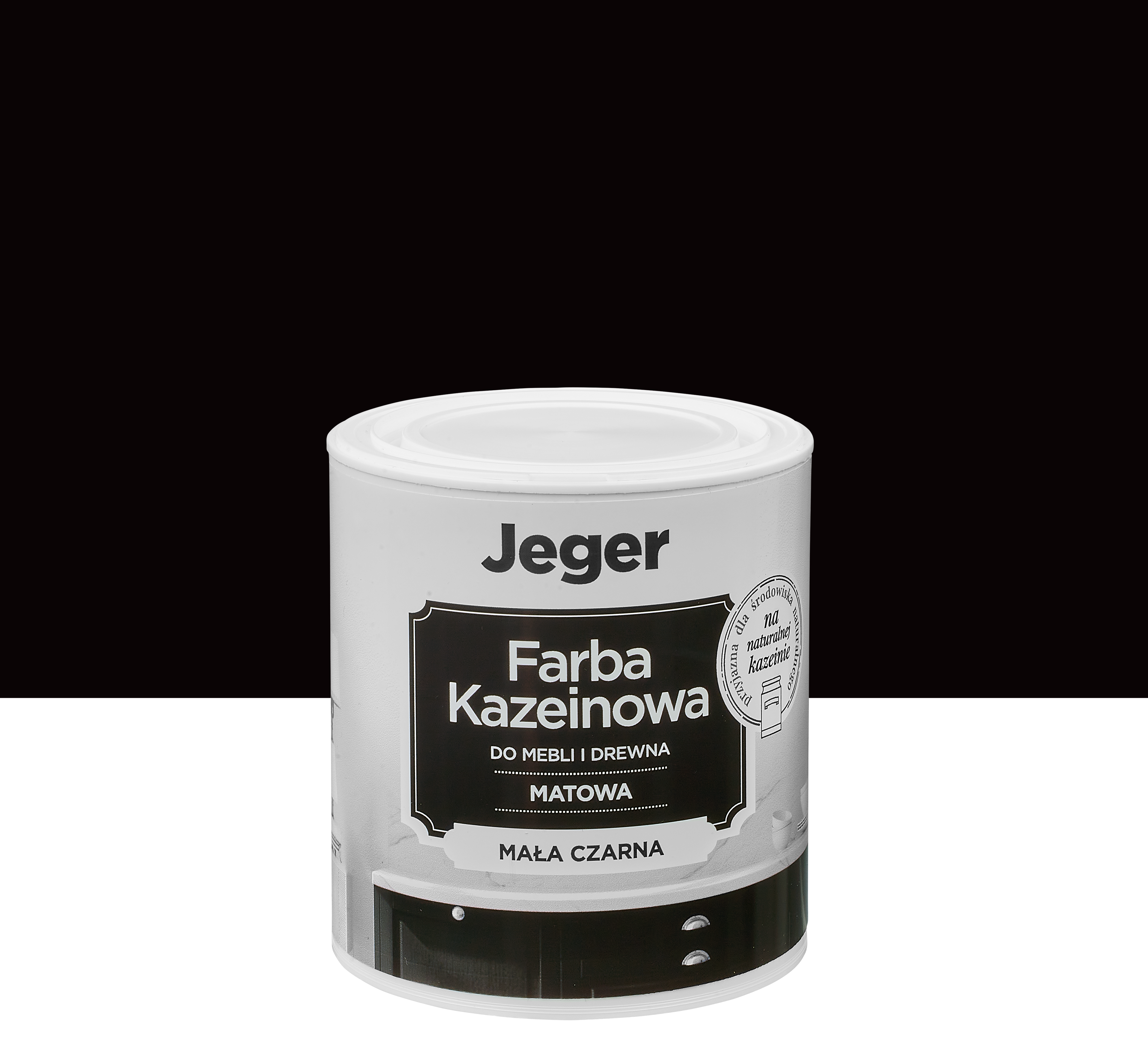 Farba kazeinowa 0.5 l Mała czarna Jeger