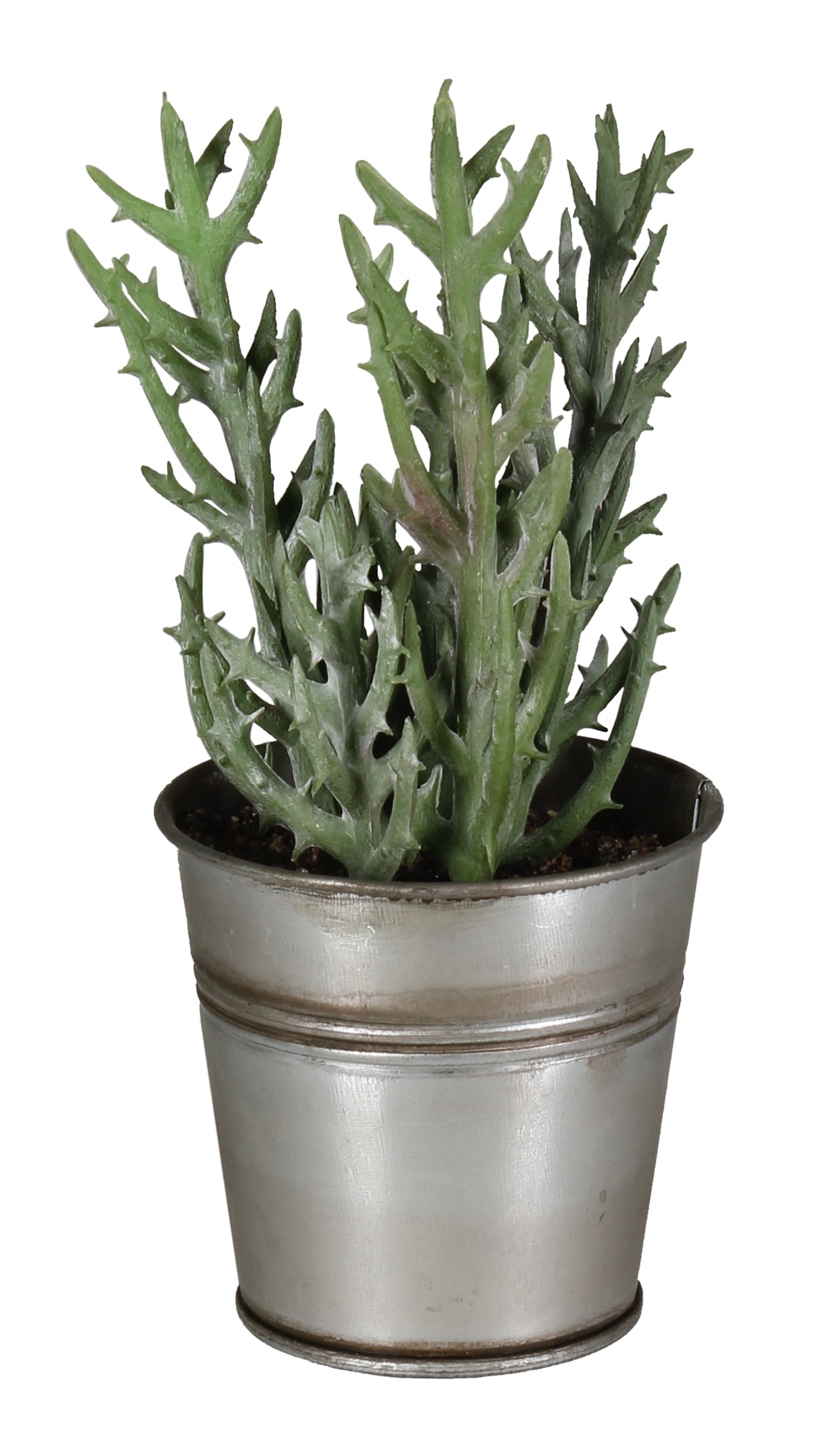 Sukulent sztuczny 16cm w doniczce metalowej - 2