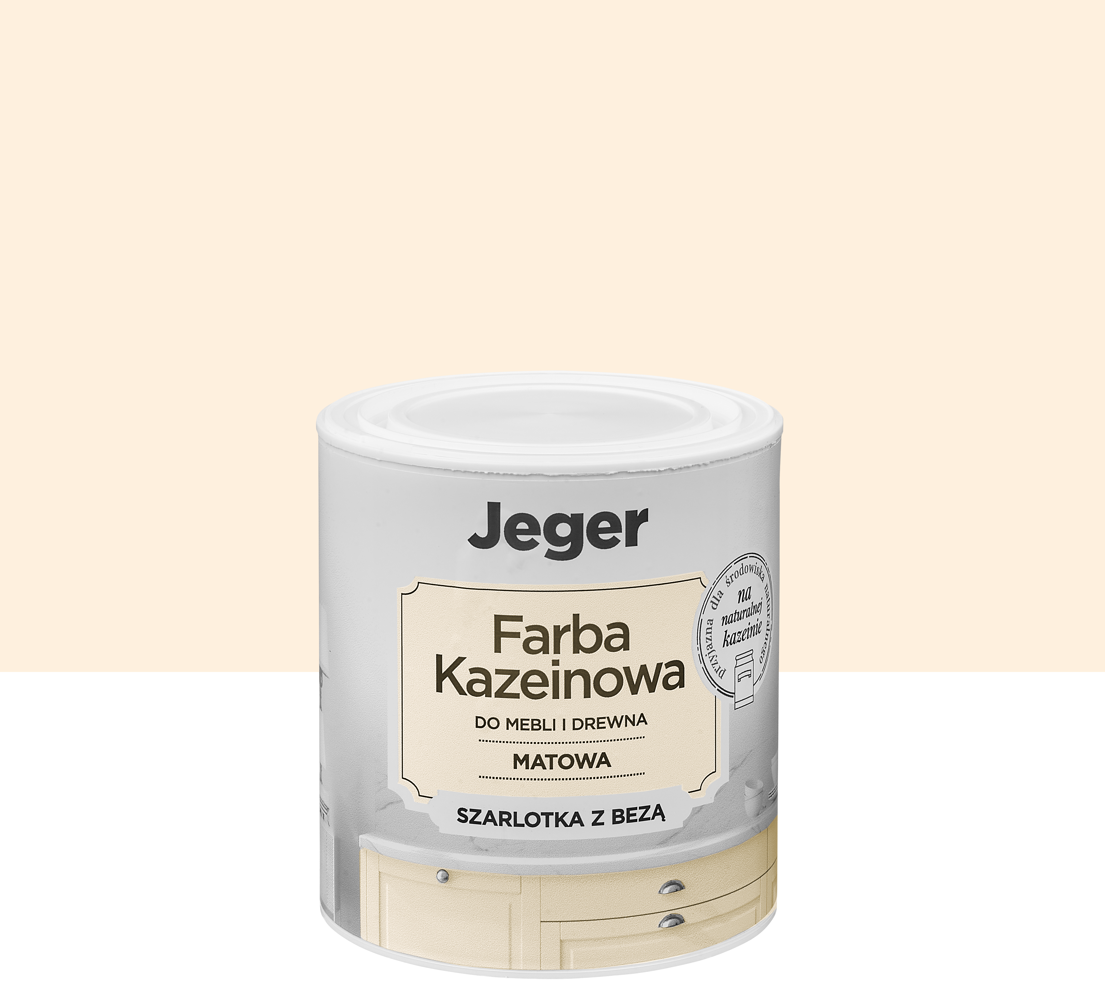 Farba kazeinowa 0.5 l szarlotka z bezą matowa Jeger