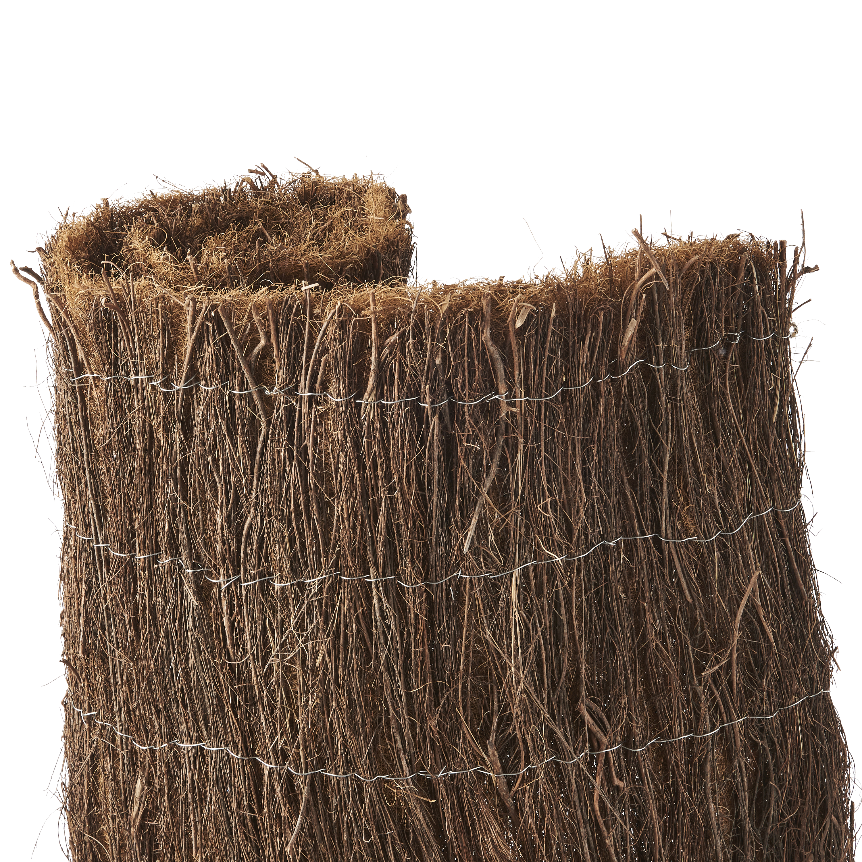 Brande de bruyère naturelle+brise-vue en coco, 2.5 kg/m2, H.1.5 x L.3 m,NATERIAL - 2
