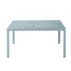 Tavolo da giardino allungabile Idaho NATERIAL in alluminio blu per 8 persone 97/149x100cm