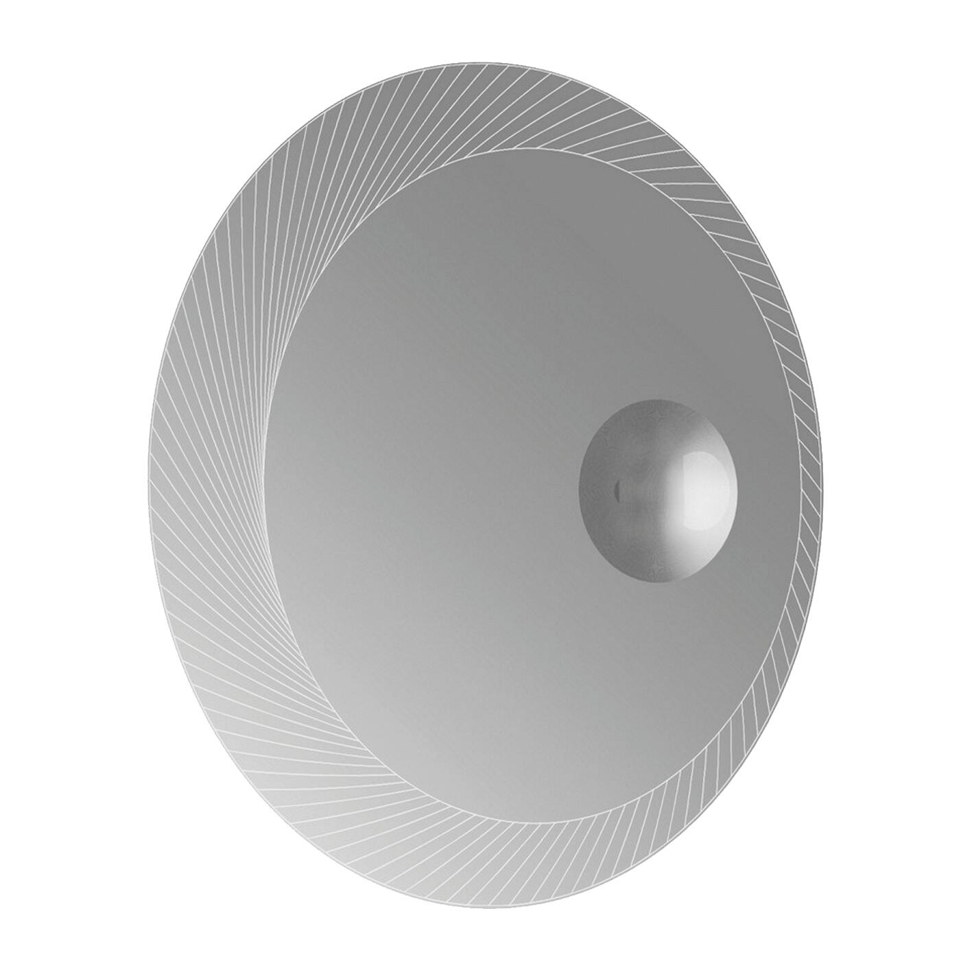 Specchio con illuminazione integrata bagno tondo Led BADEN HAUS L 100 x H 100 x P 3 cm trasparente - 2