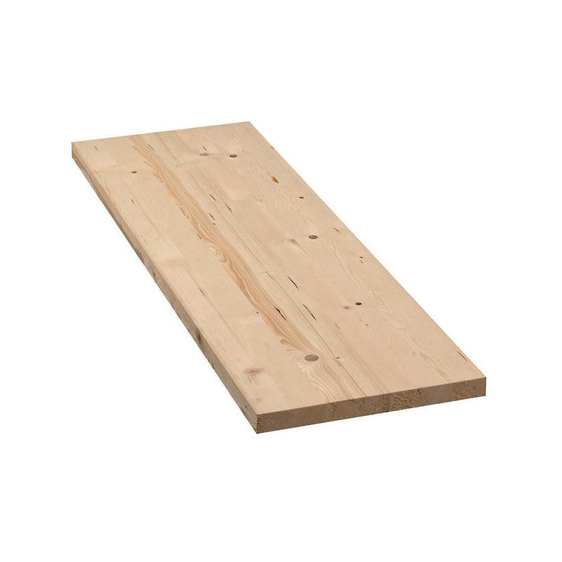 Piccoli tavoli in legno e piastrelle, base in abete