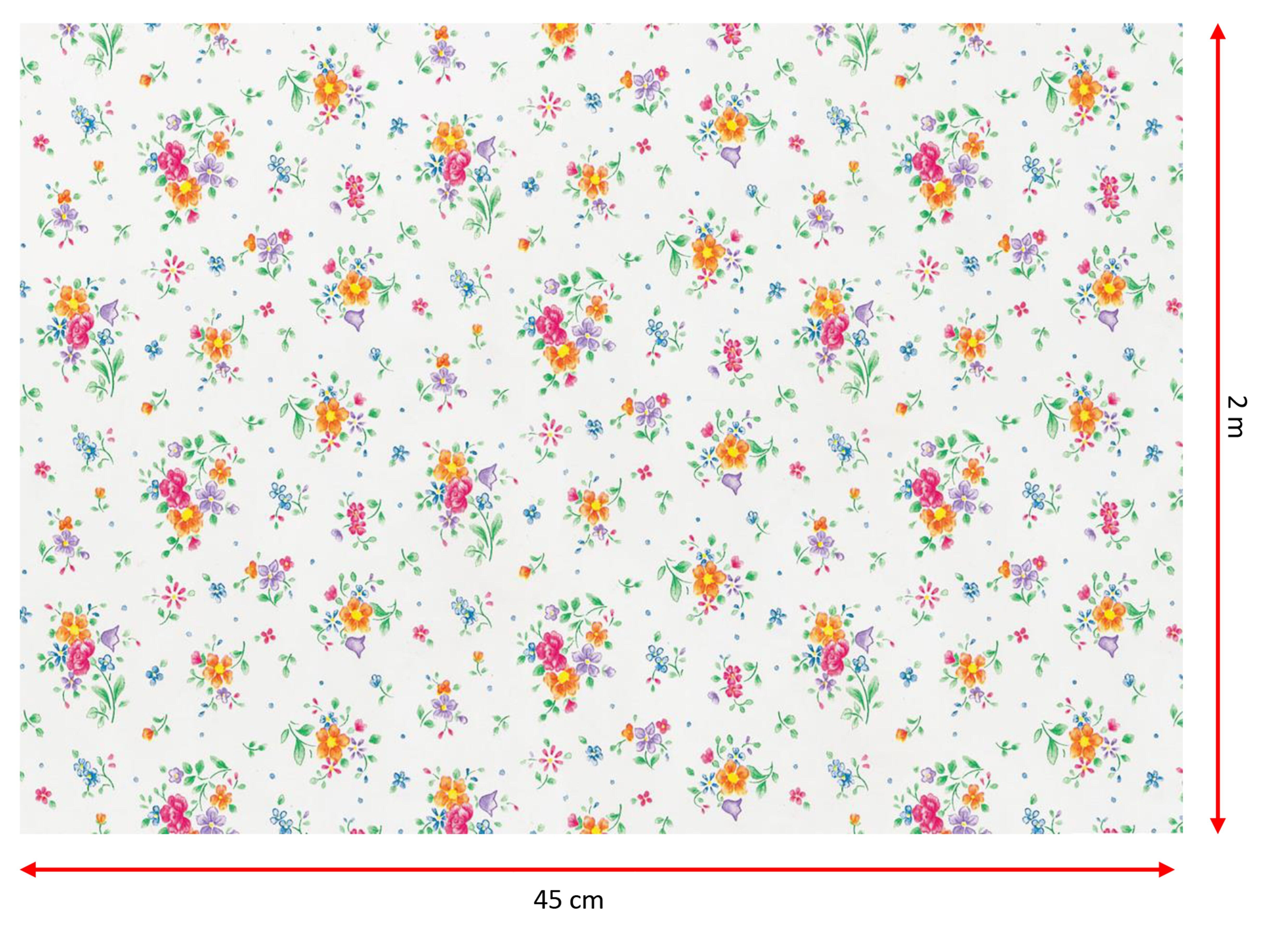 Adhesivo decorativo para muebles flor, hojas D-C-FIX Sunflower de 0.45 x 2m - 2
