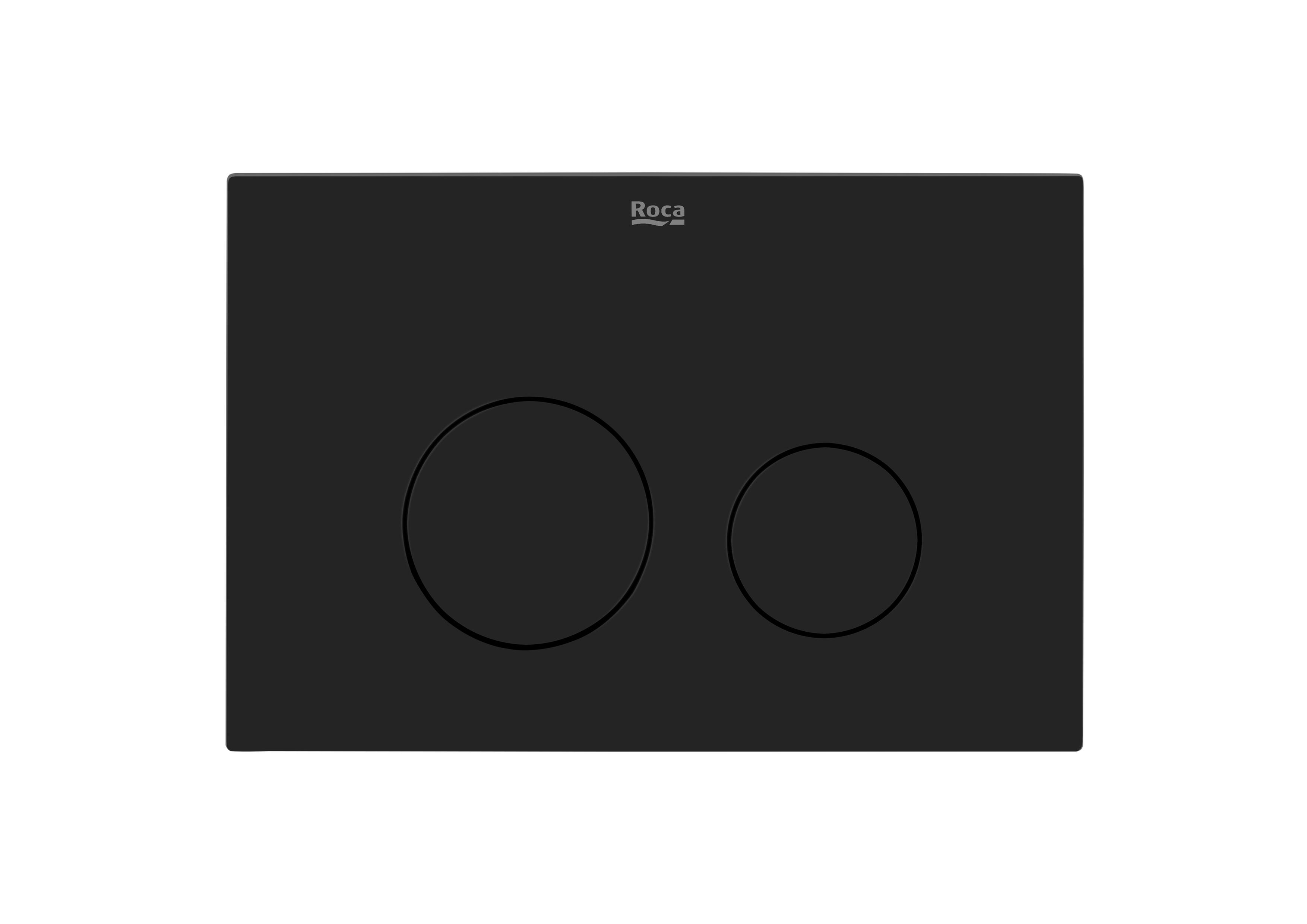 Placa de accionamiento WC suspendido ROCA Active One negro mate - 4